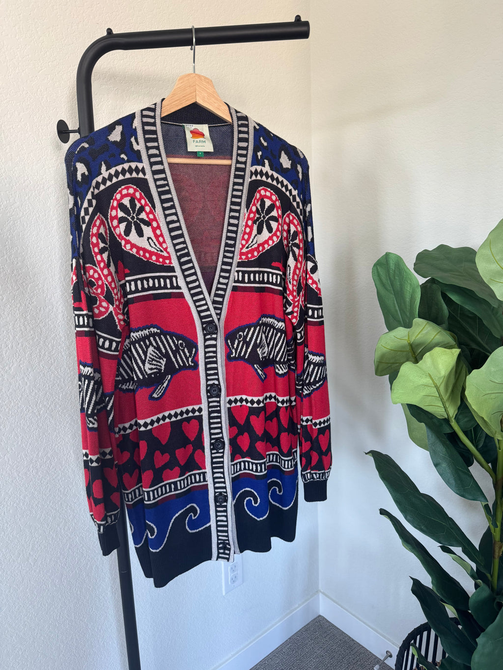 Farm Rio Fish Sweater