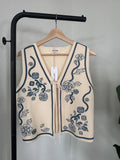 NWT Driftwood Western Embroidered Knit Vest