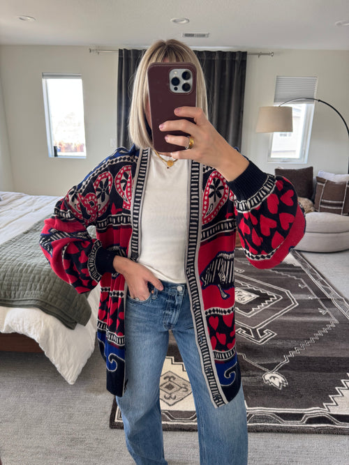 Farm Rio Fish Sweater