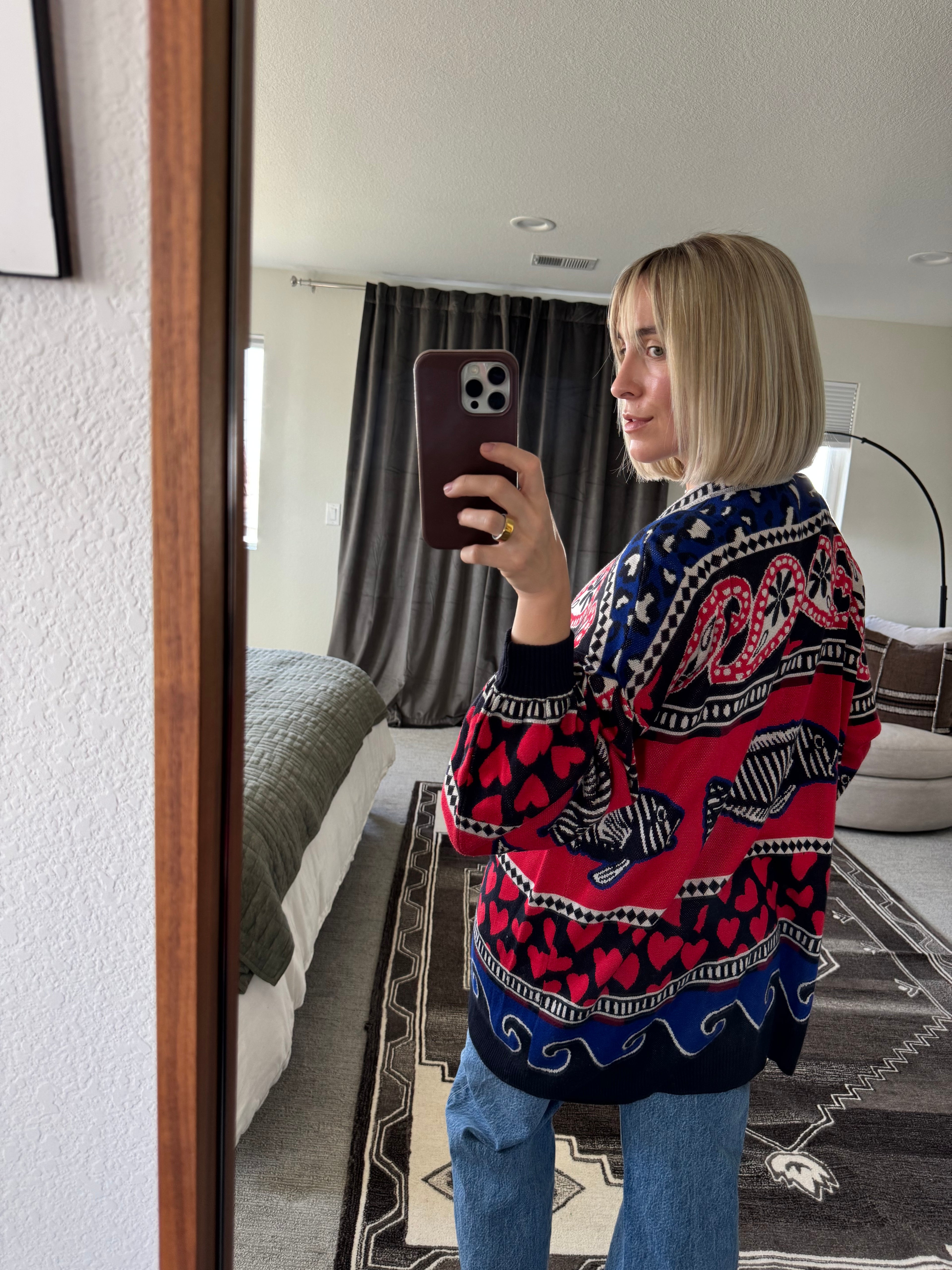 Farm Rio Fish Sweater