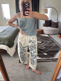 We The Free Good Luck Soutache Barrel Jeans / Ivory Combo