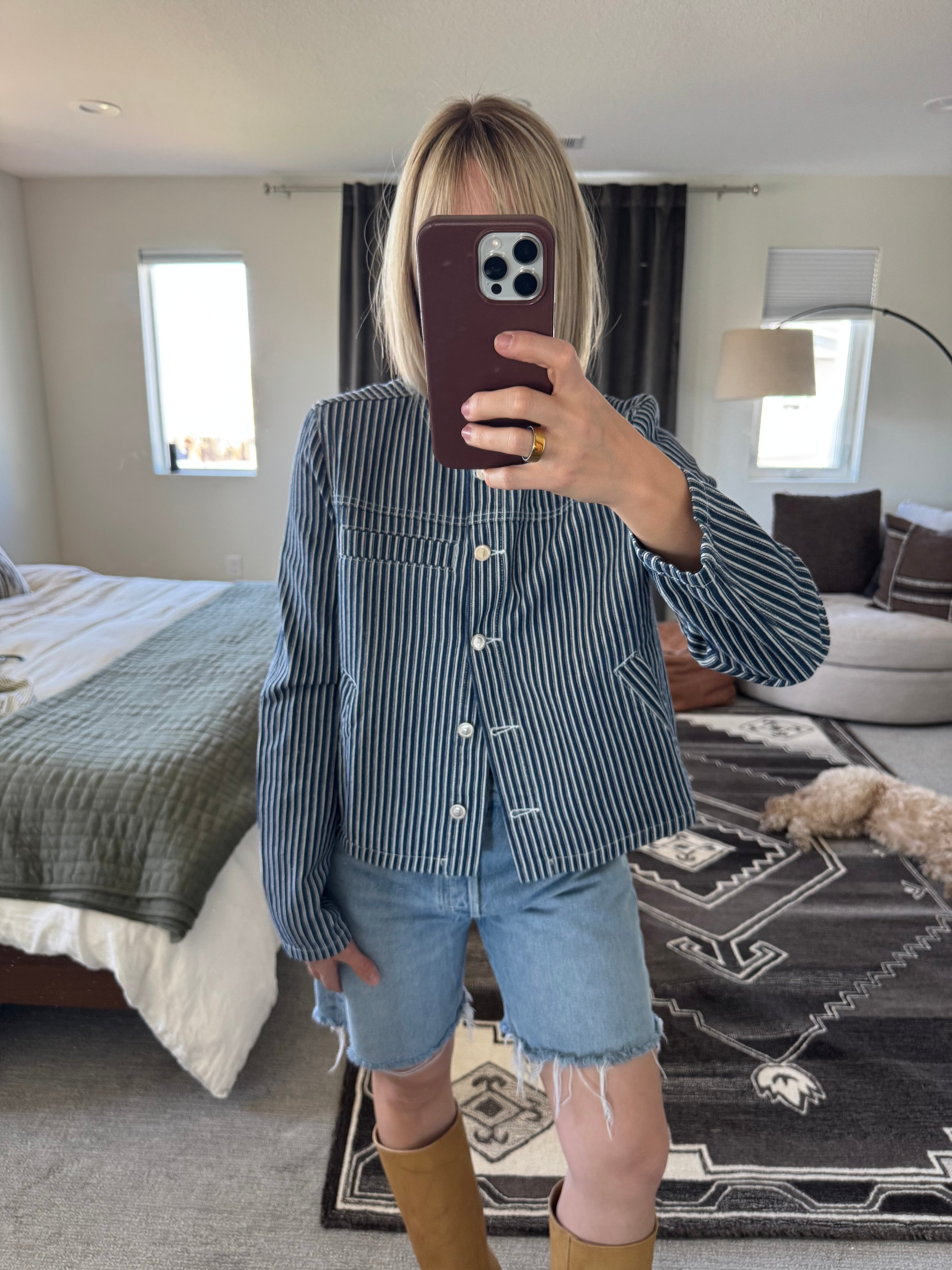 NWT FRNCH denim jacket