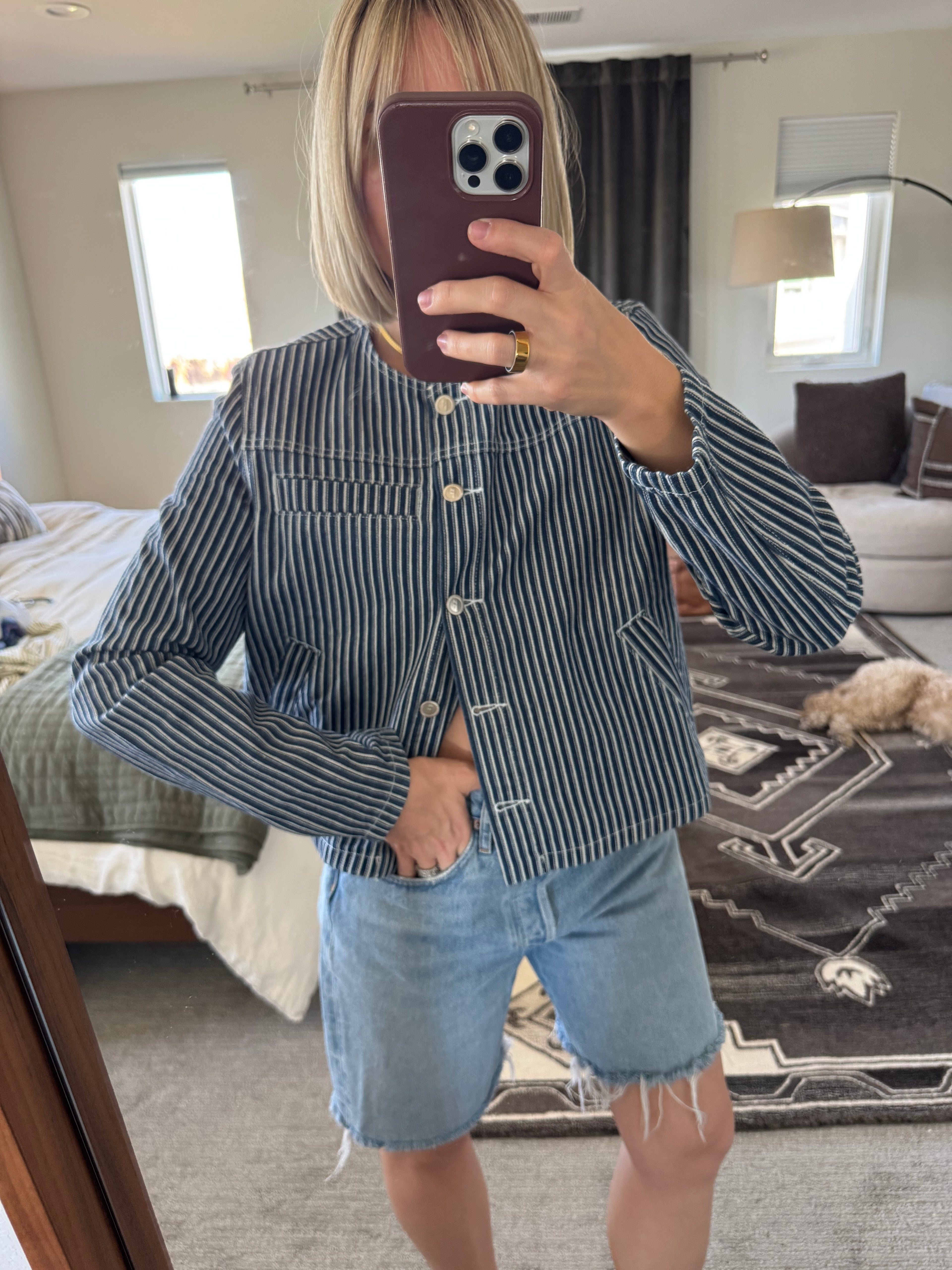 NWT FRNCH denim jacket