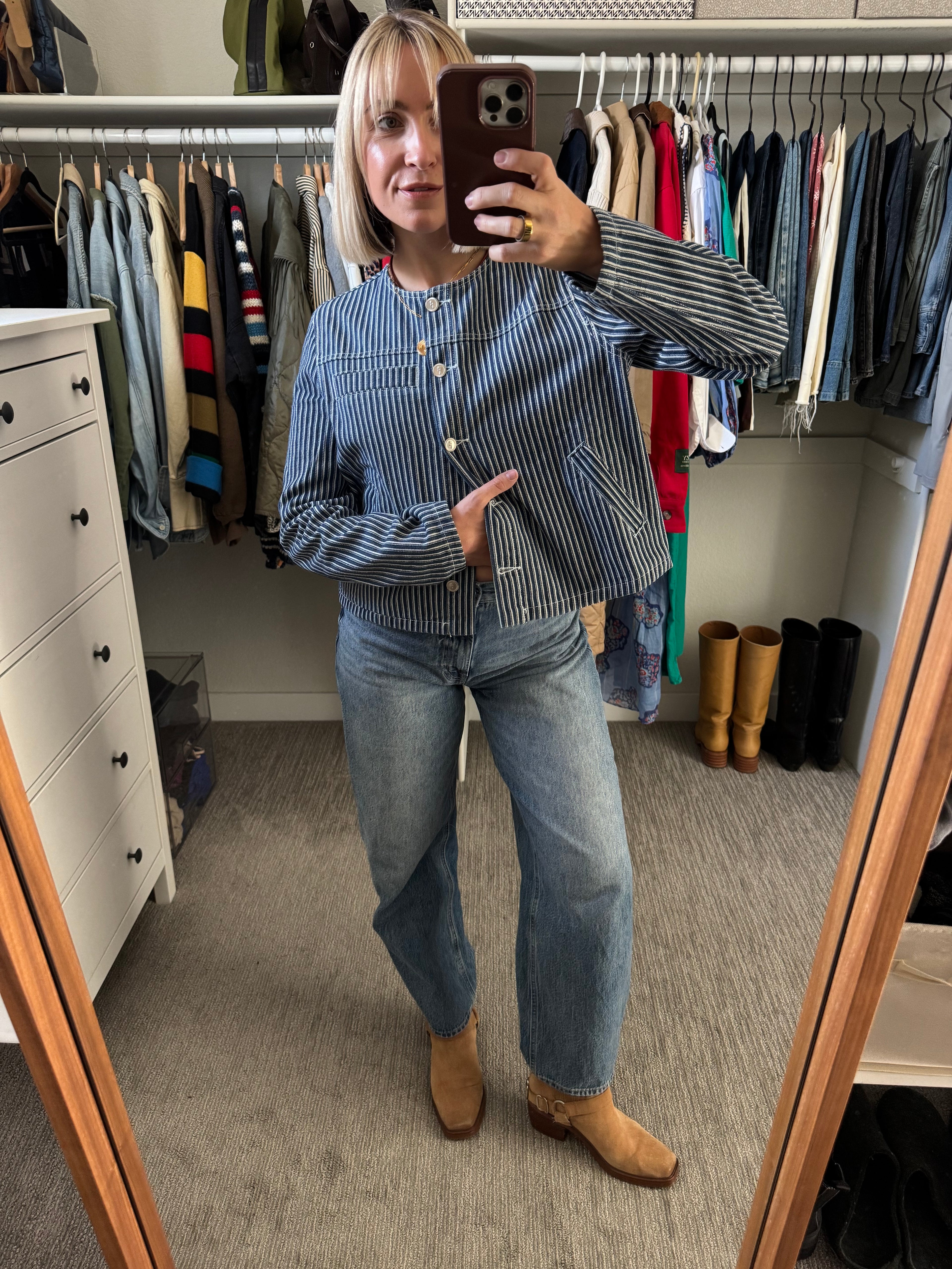 NWT FRNCH denim jacket