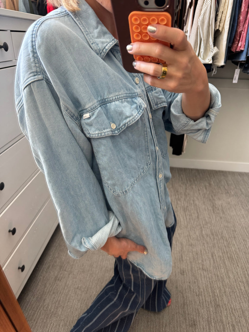 MOTHER denim shirt