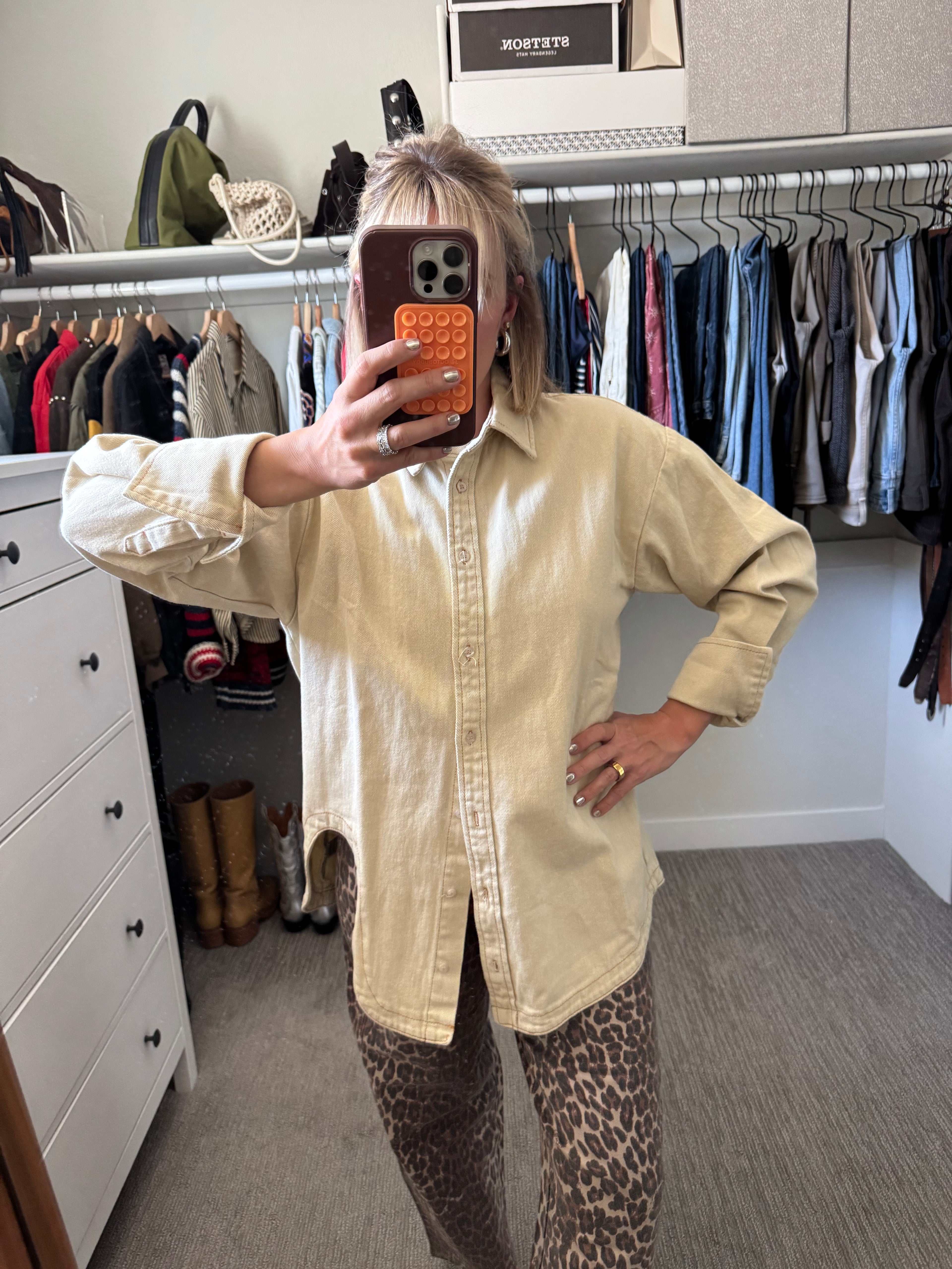 NWT Lioness Denim Shirt