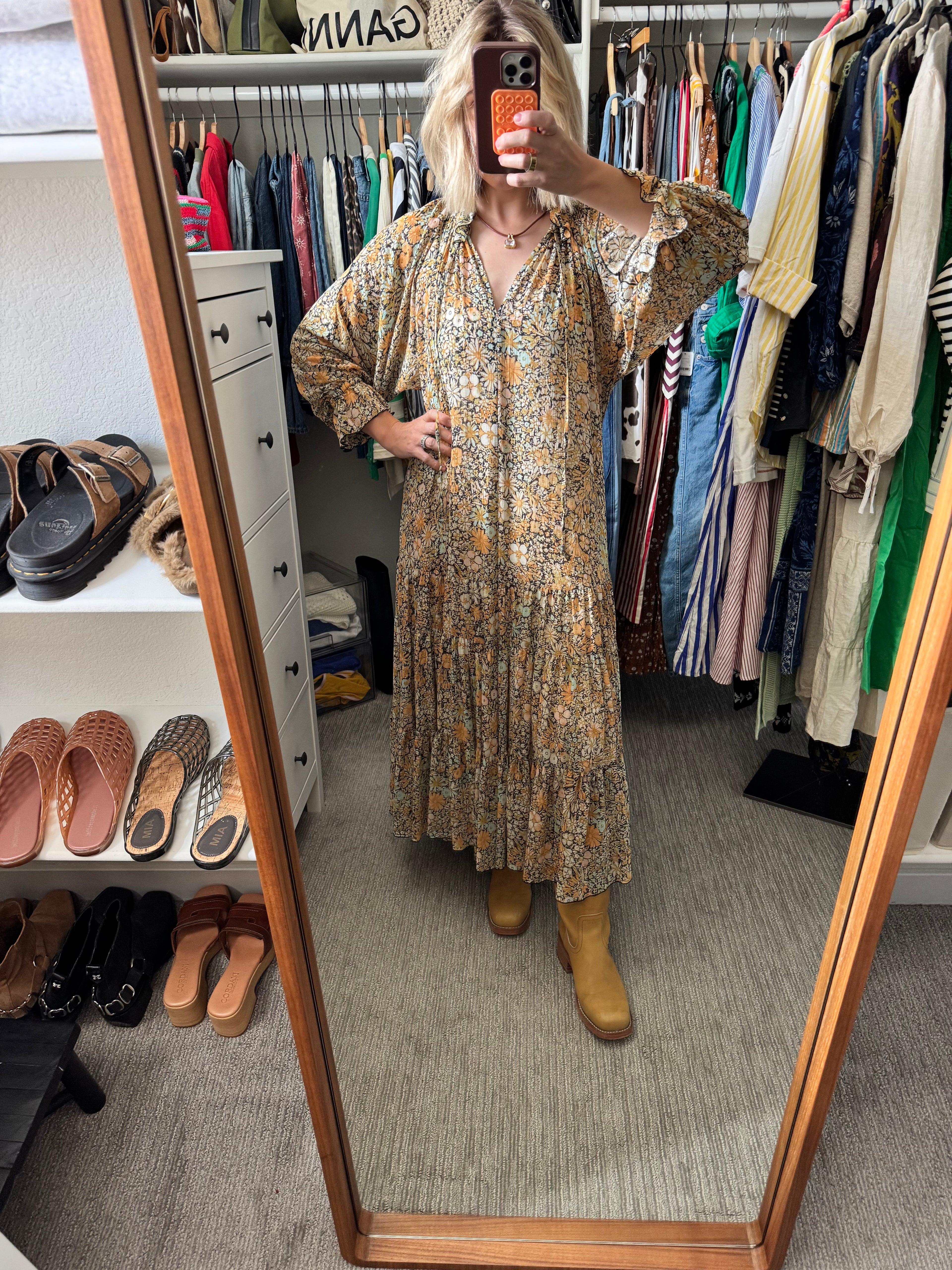 Free People Floral Maxi Dress