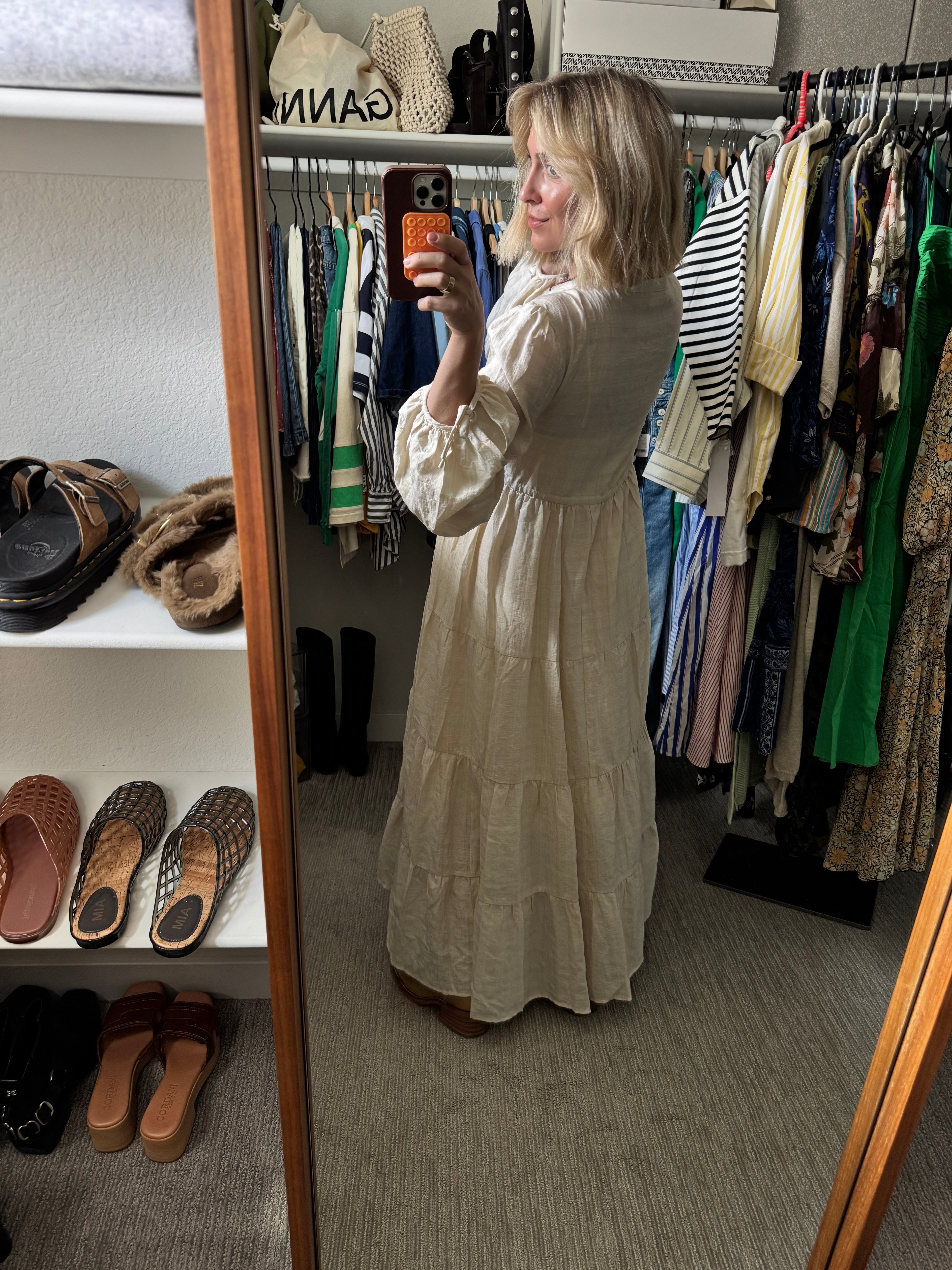 VRG GRL Ivory Maxi Dress
