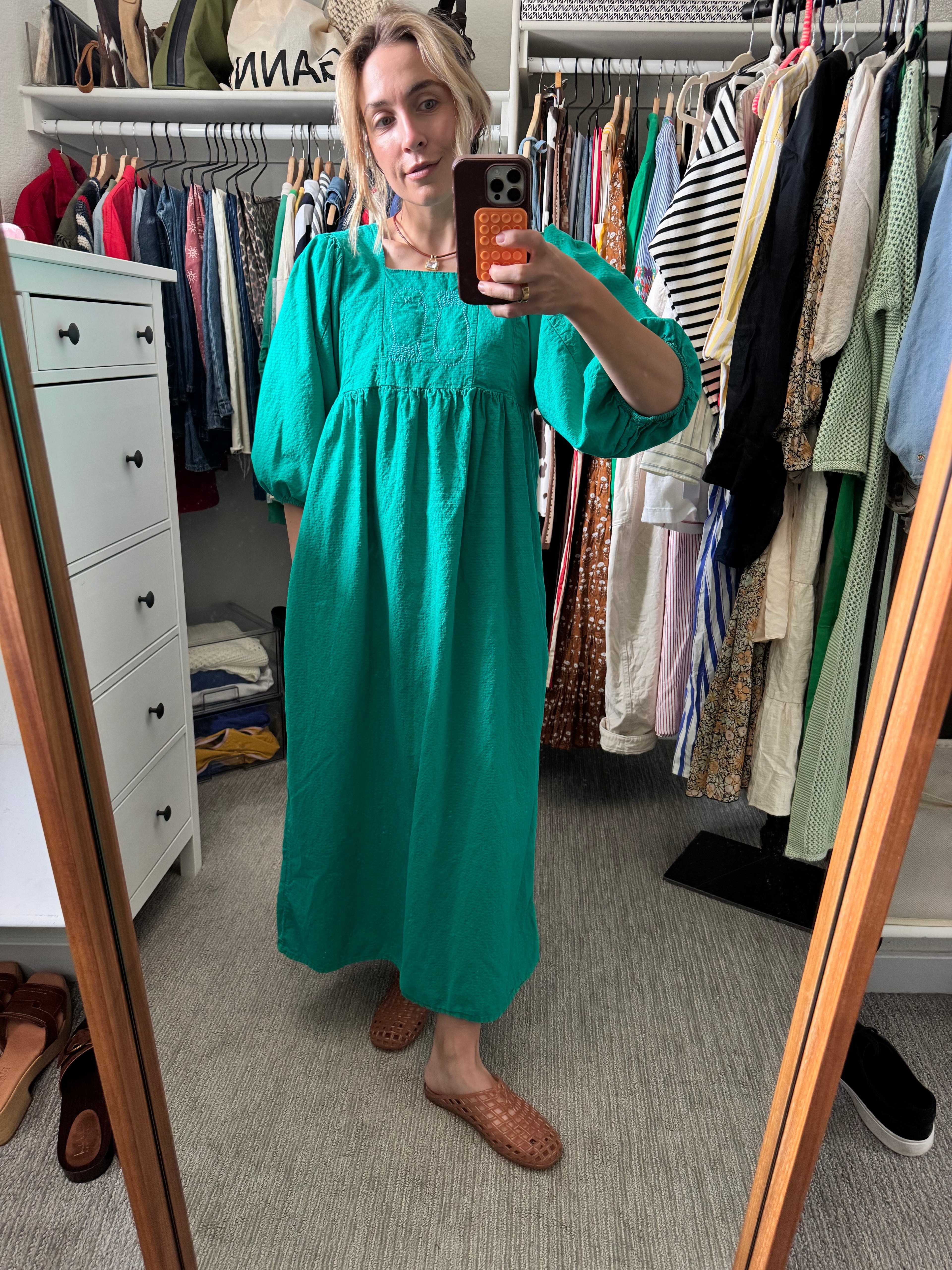 Bobo Choses Embroidered Fish Maxi Dress