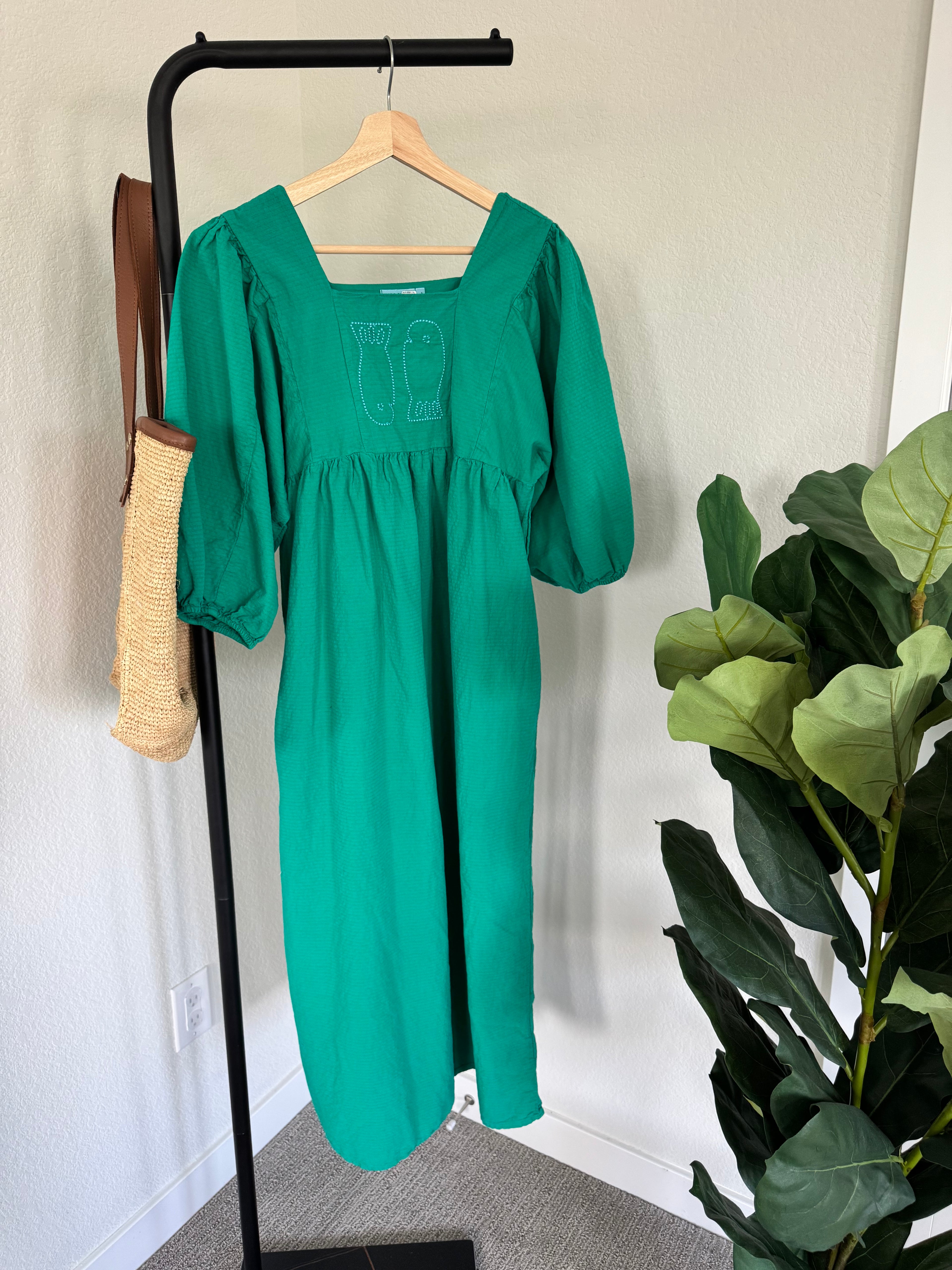 Bobo Choses Embroidered Fish Maxi Dress