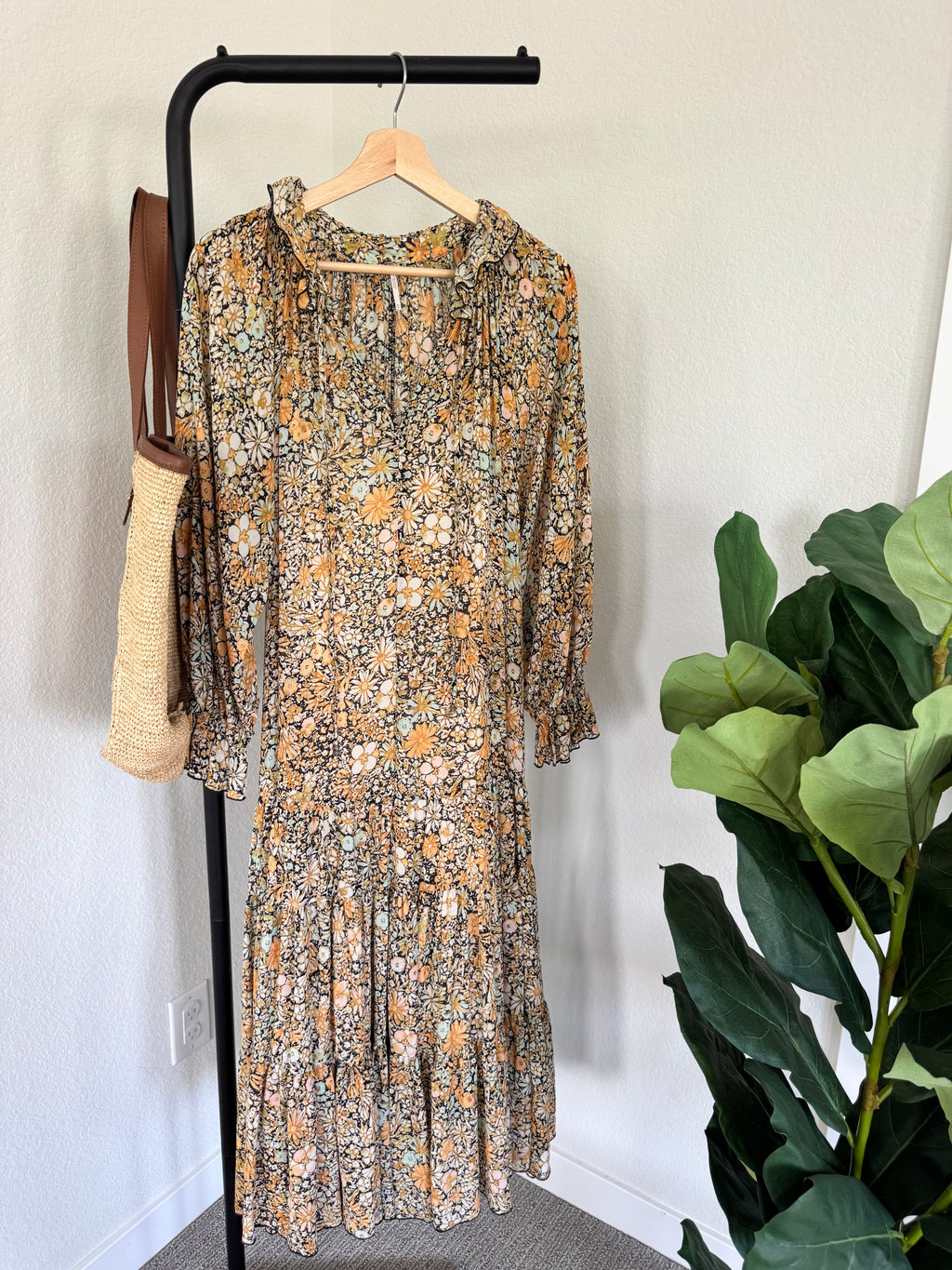 Free People Floral Maxi Dress