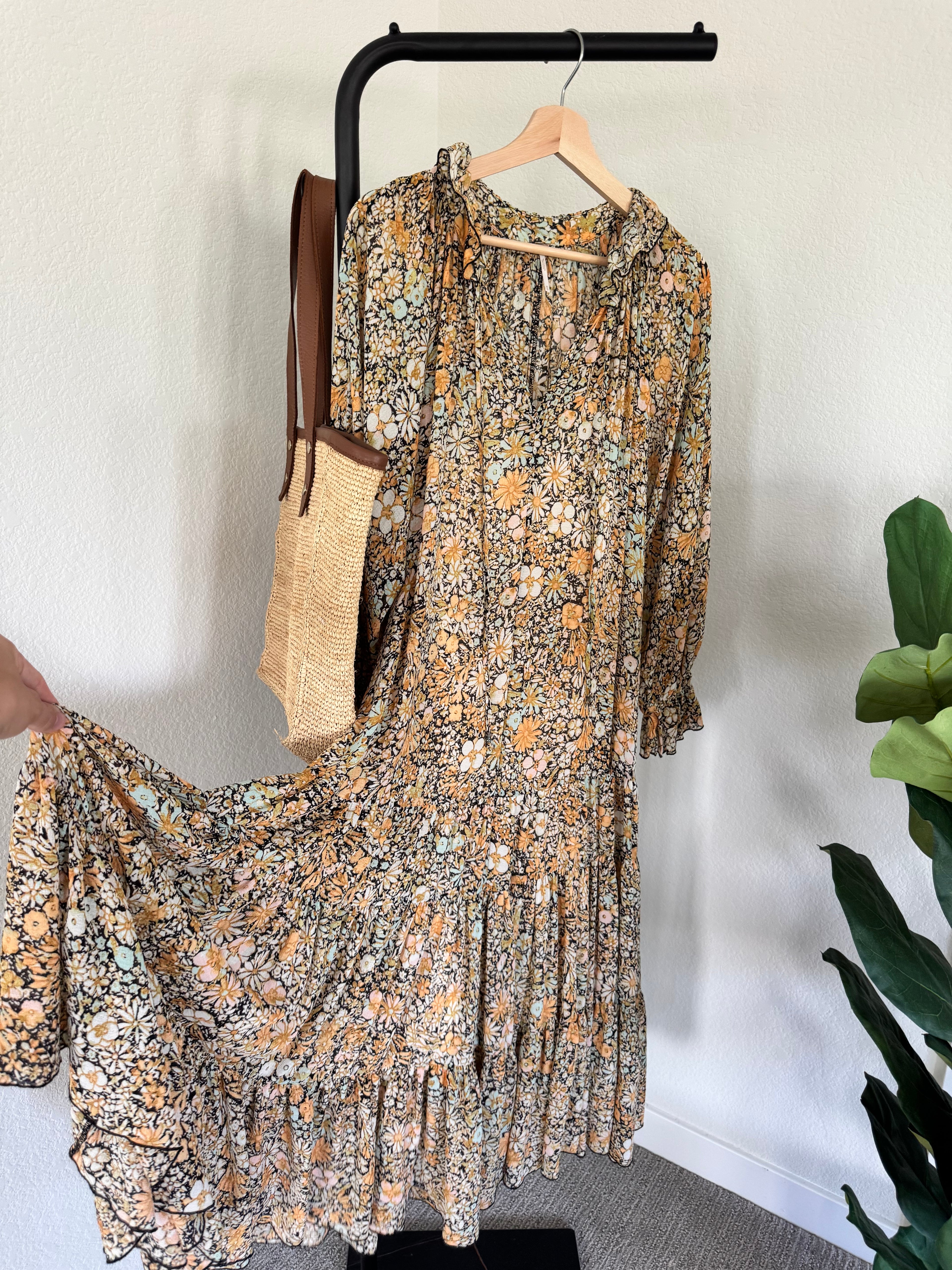 Free People Floral Maxi Dress