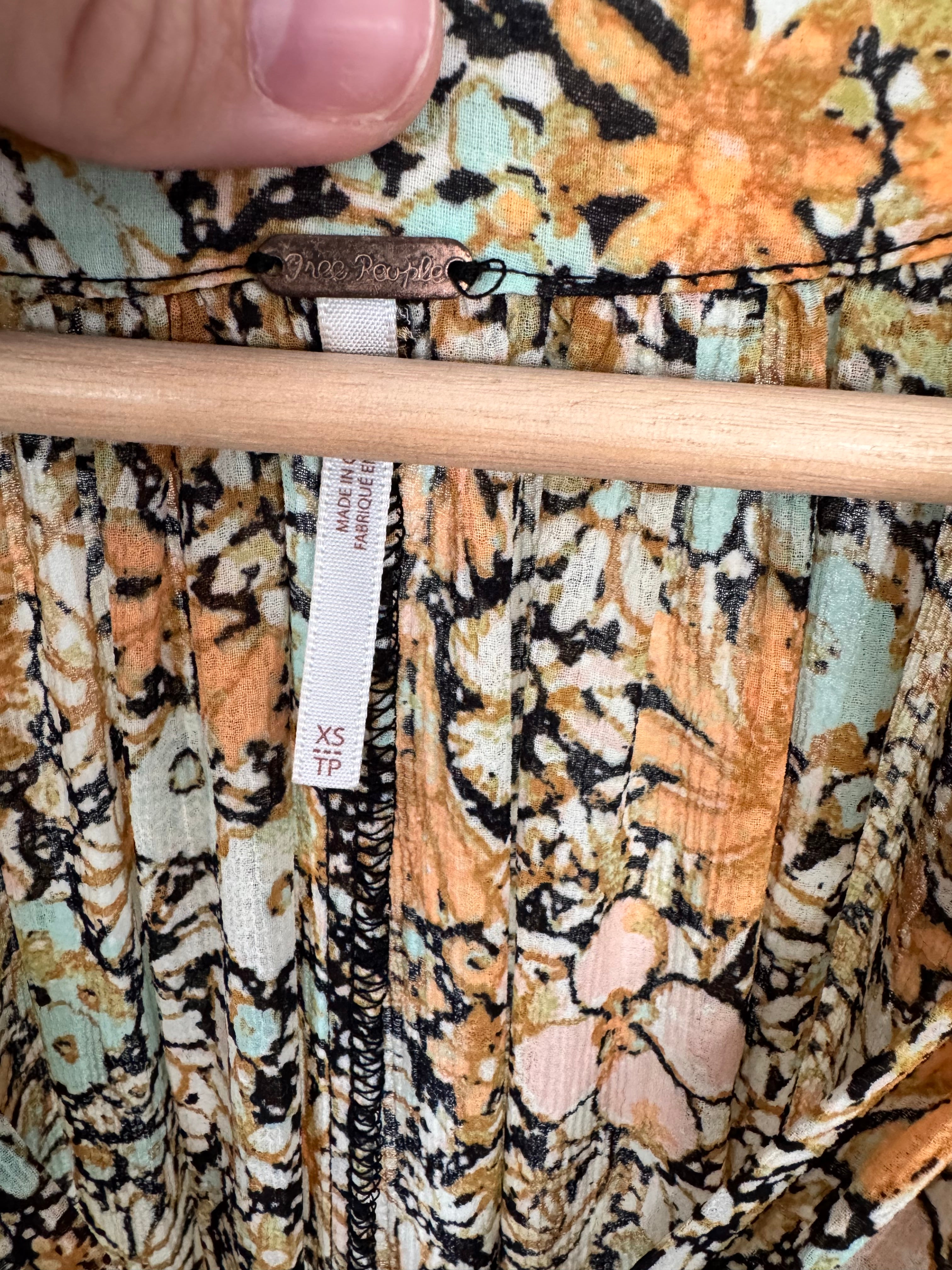 Free People Floral Maxi Dress