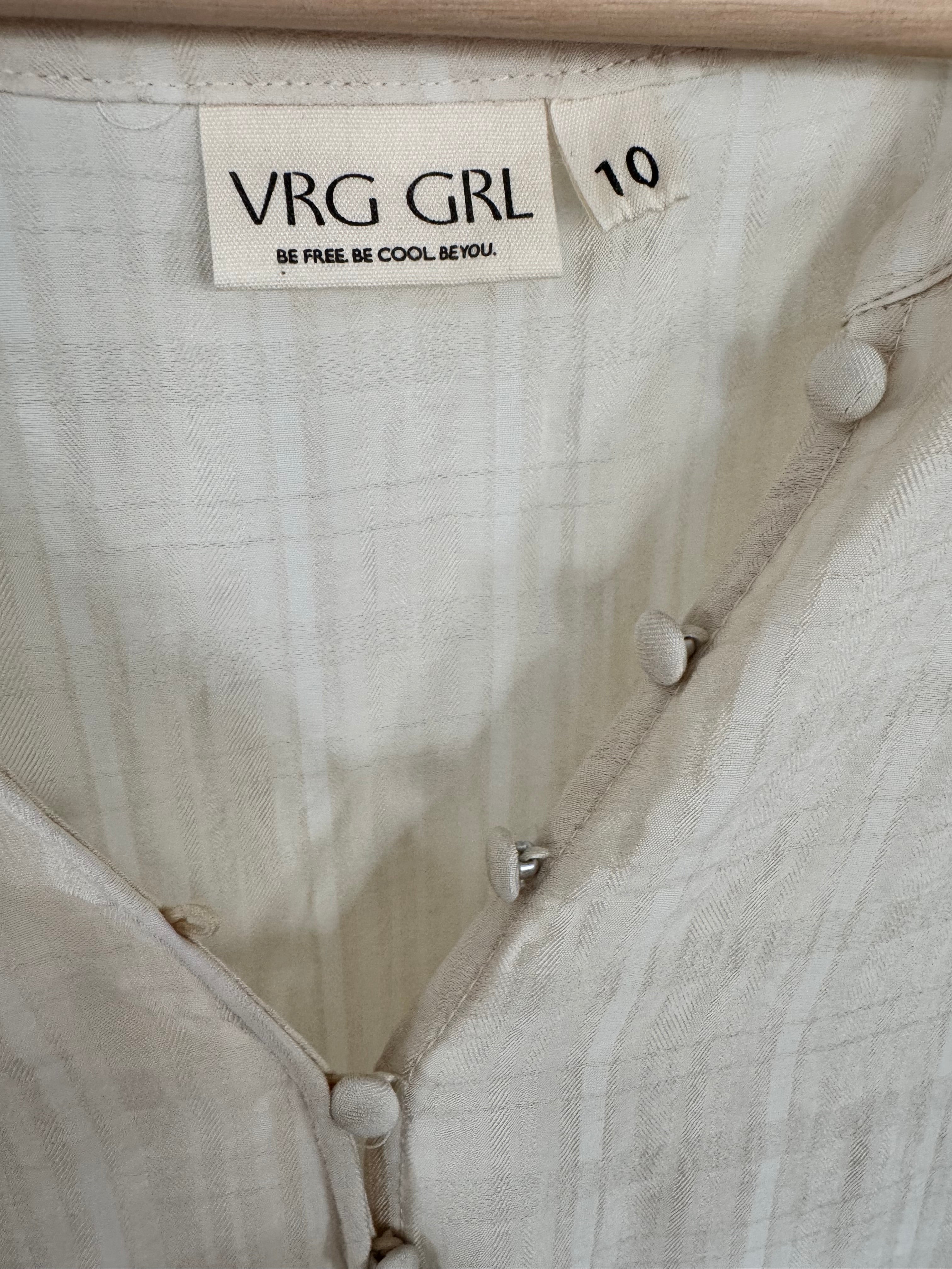 VRG GRL Ivory Maxi Dress