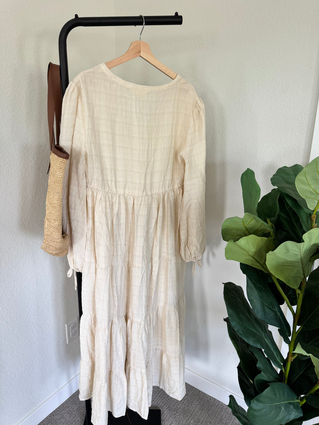VRG GRL Ivory Maxi Dress