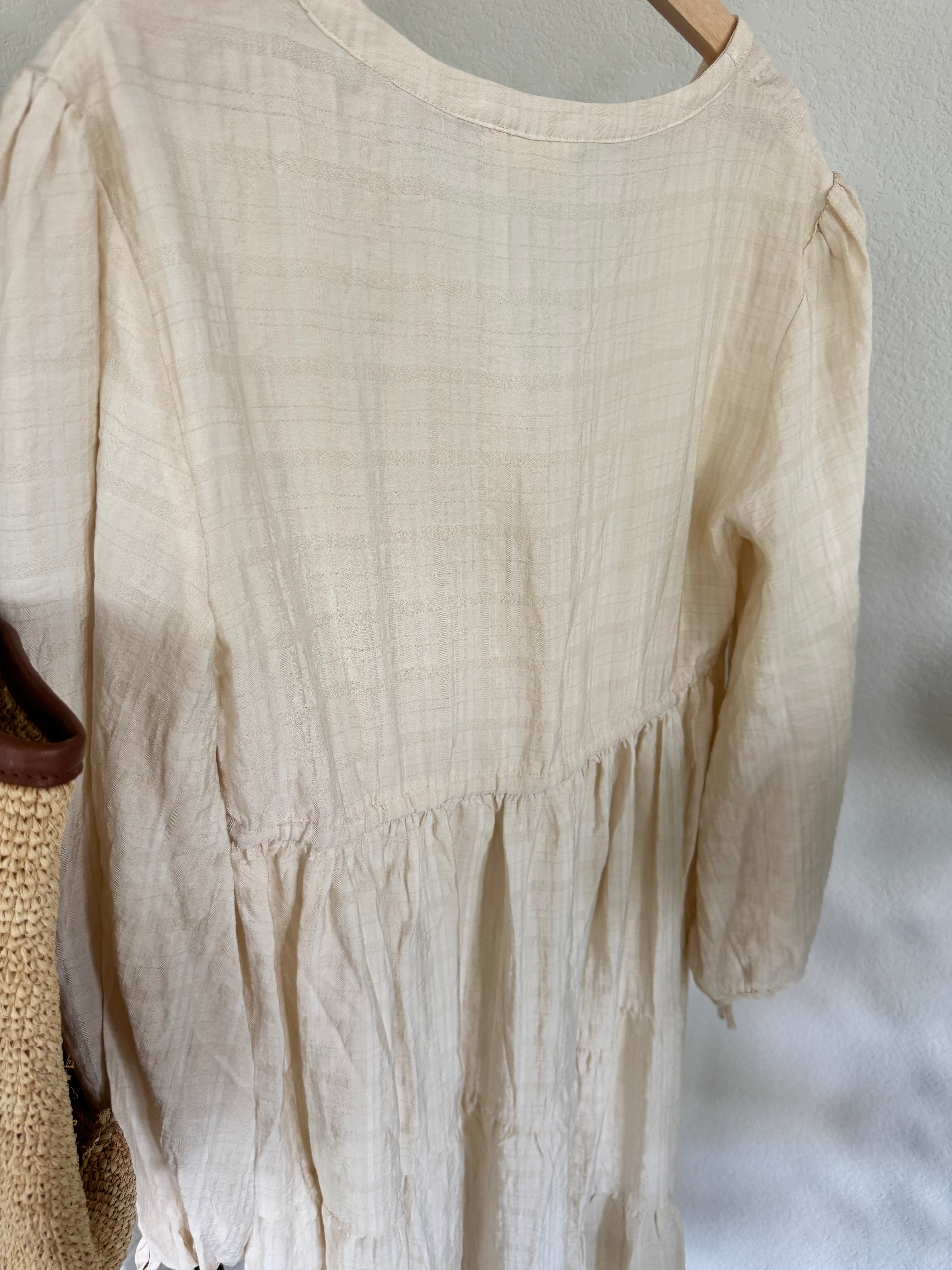 VRG GRL Ivory Maxi Dress