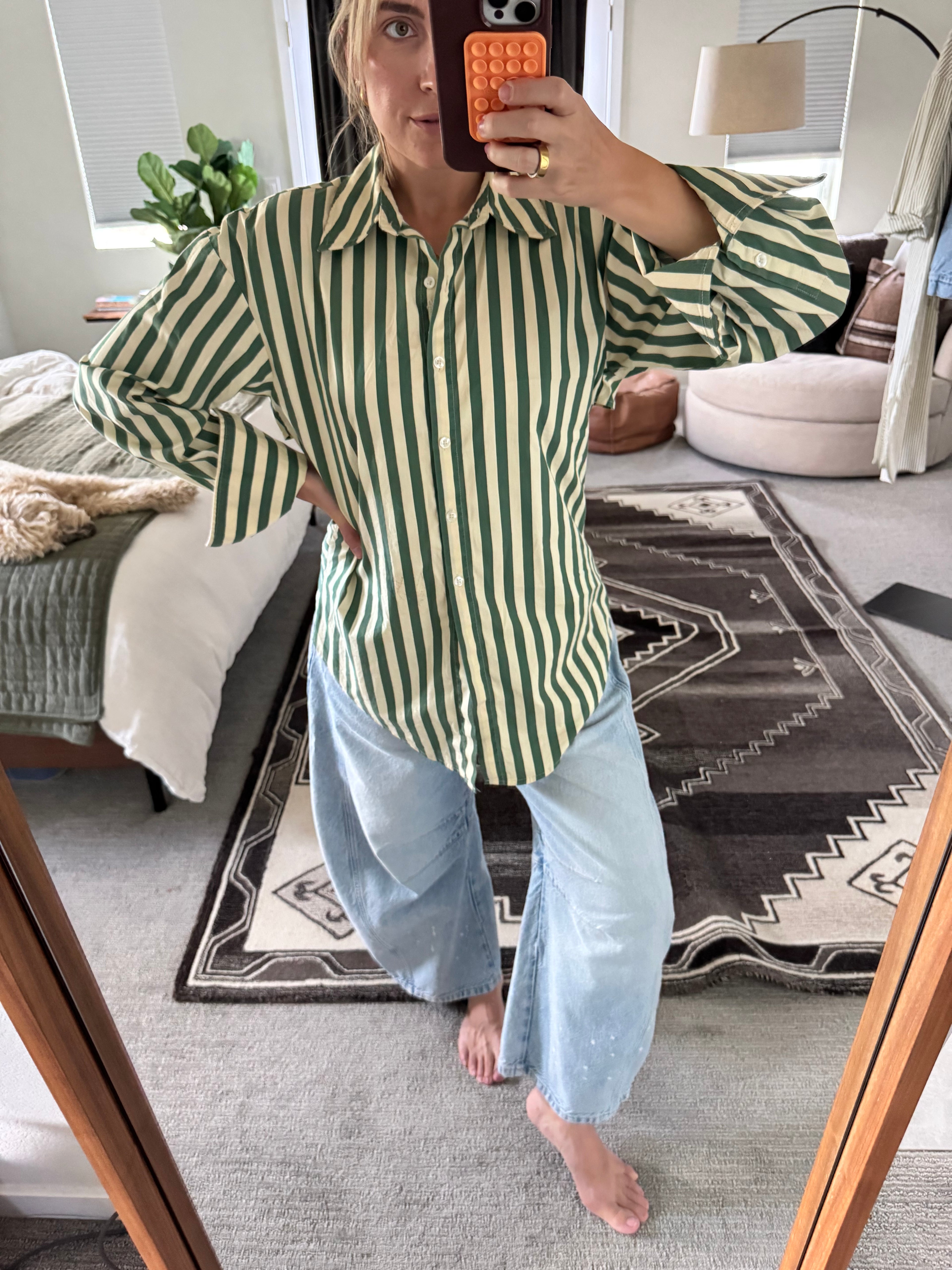 Simon Miller Open Back Button Down