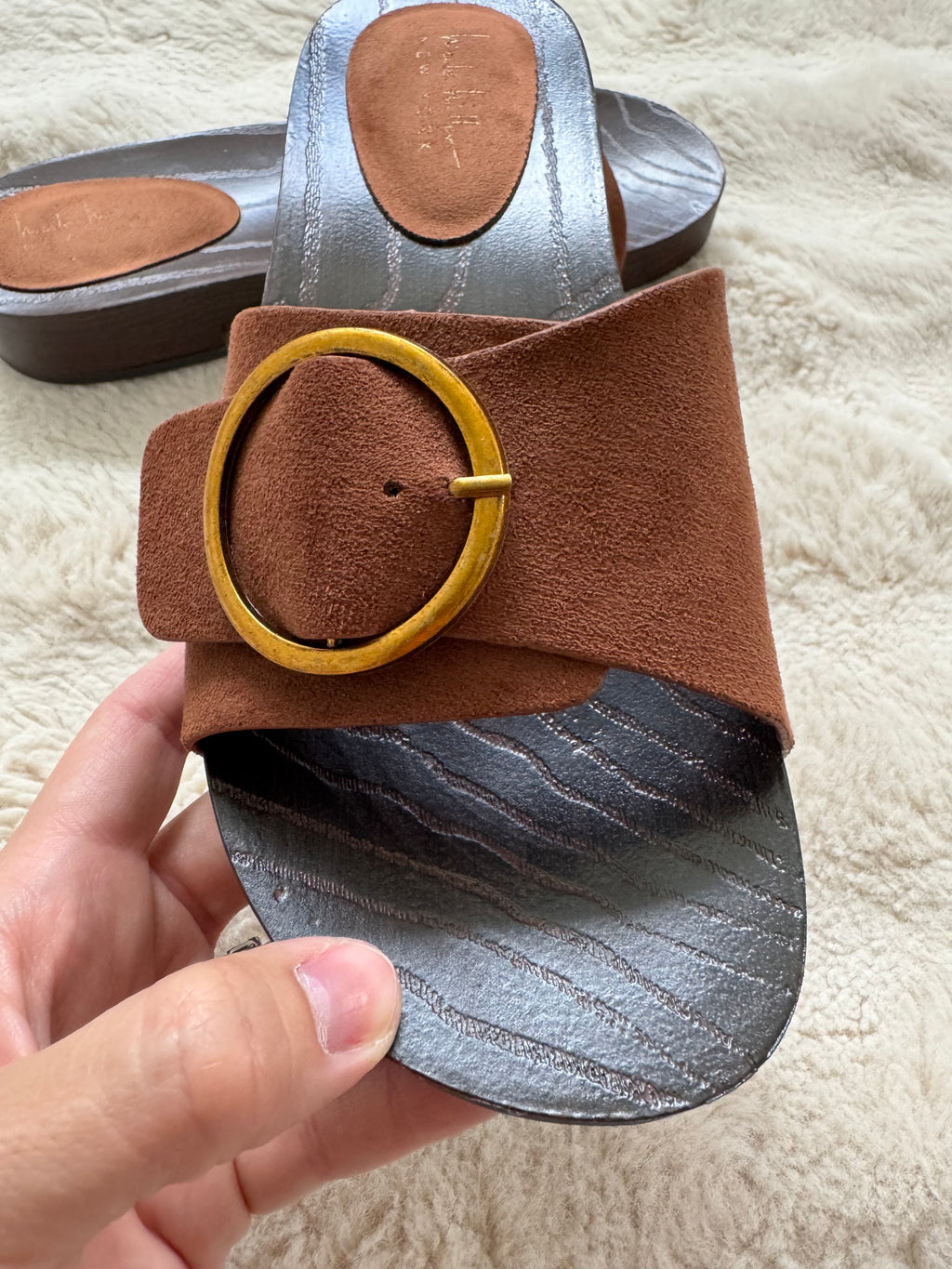 Nicole Miller Suede Mule