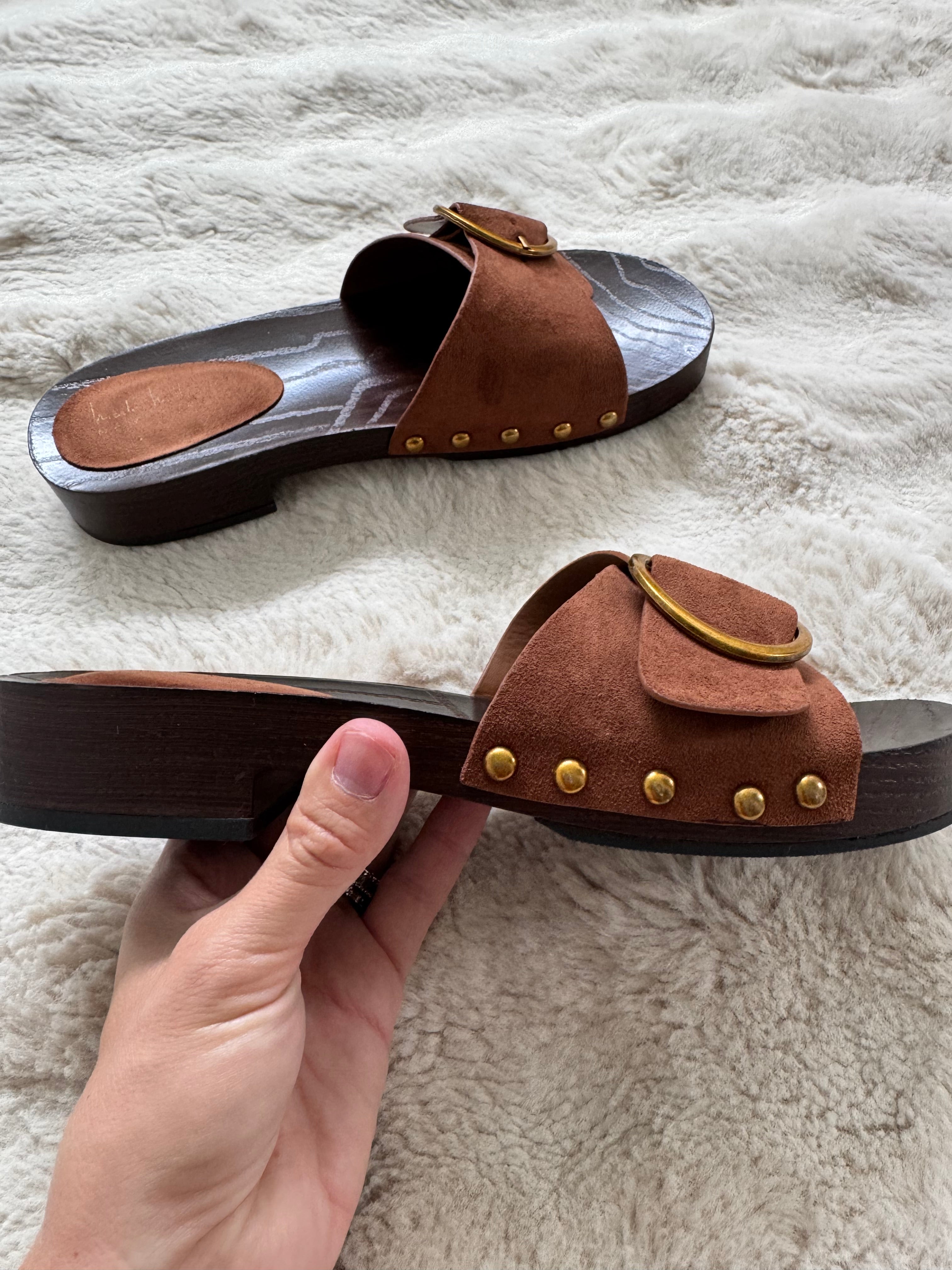 Nicole Miller Suede Mule