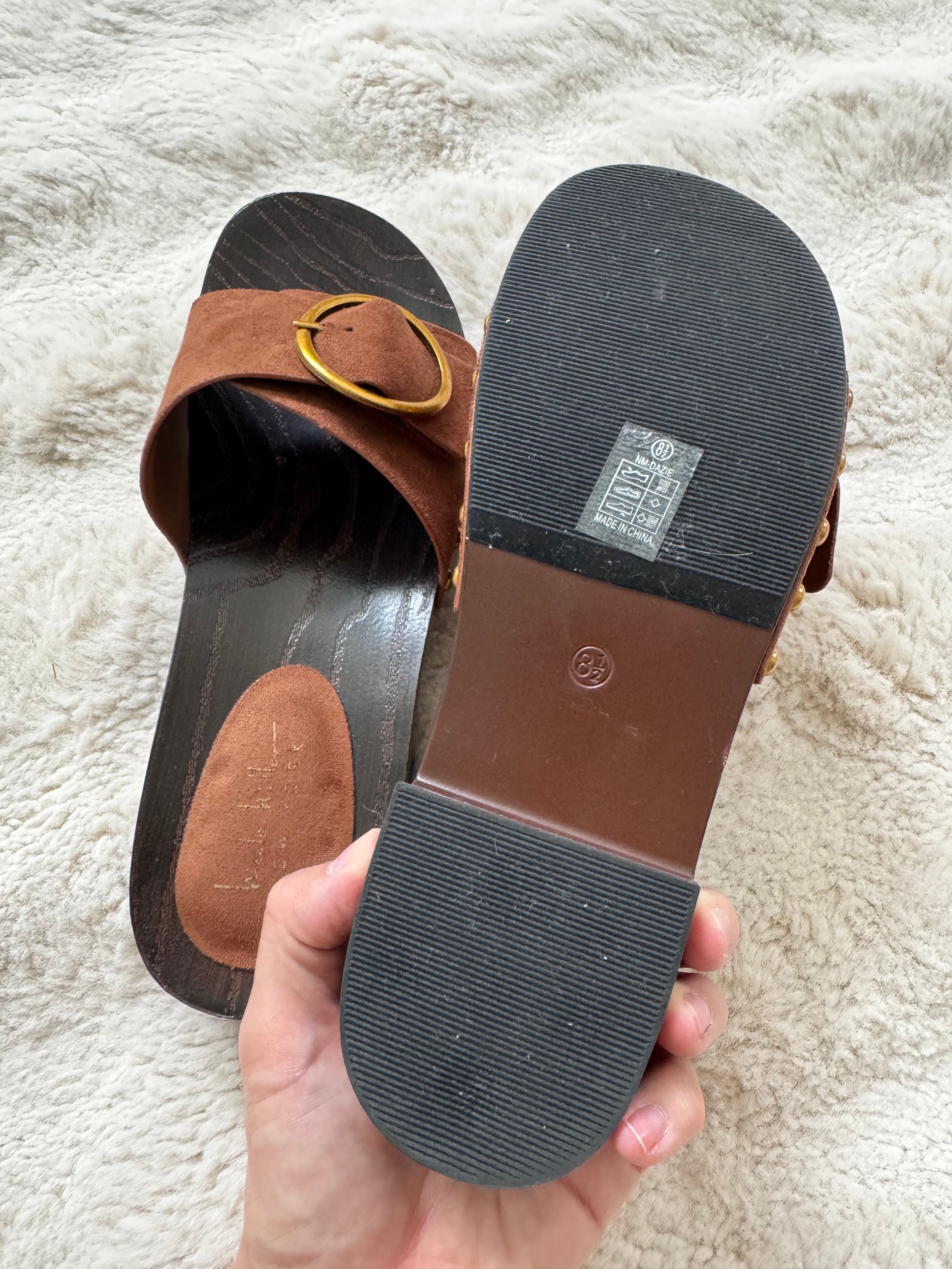 Nicole Miller Suede Mule