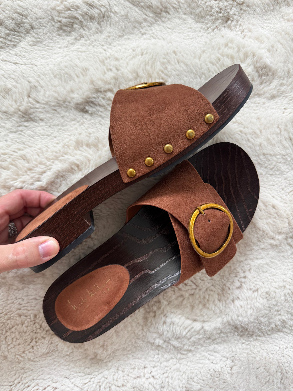 Nicole Miller Suede Mule