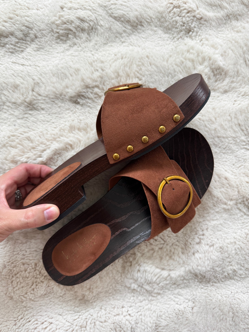 Nicole Miller Suede Mule