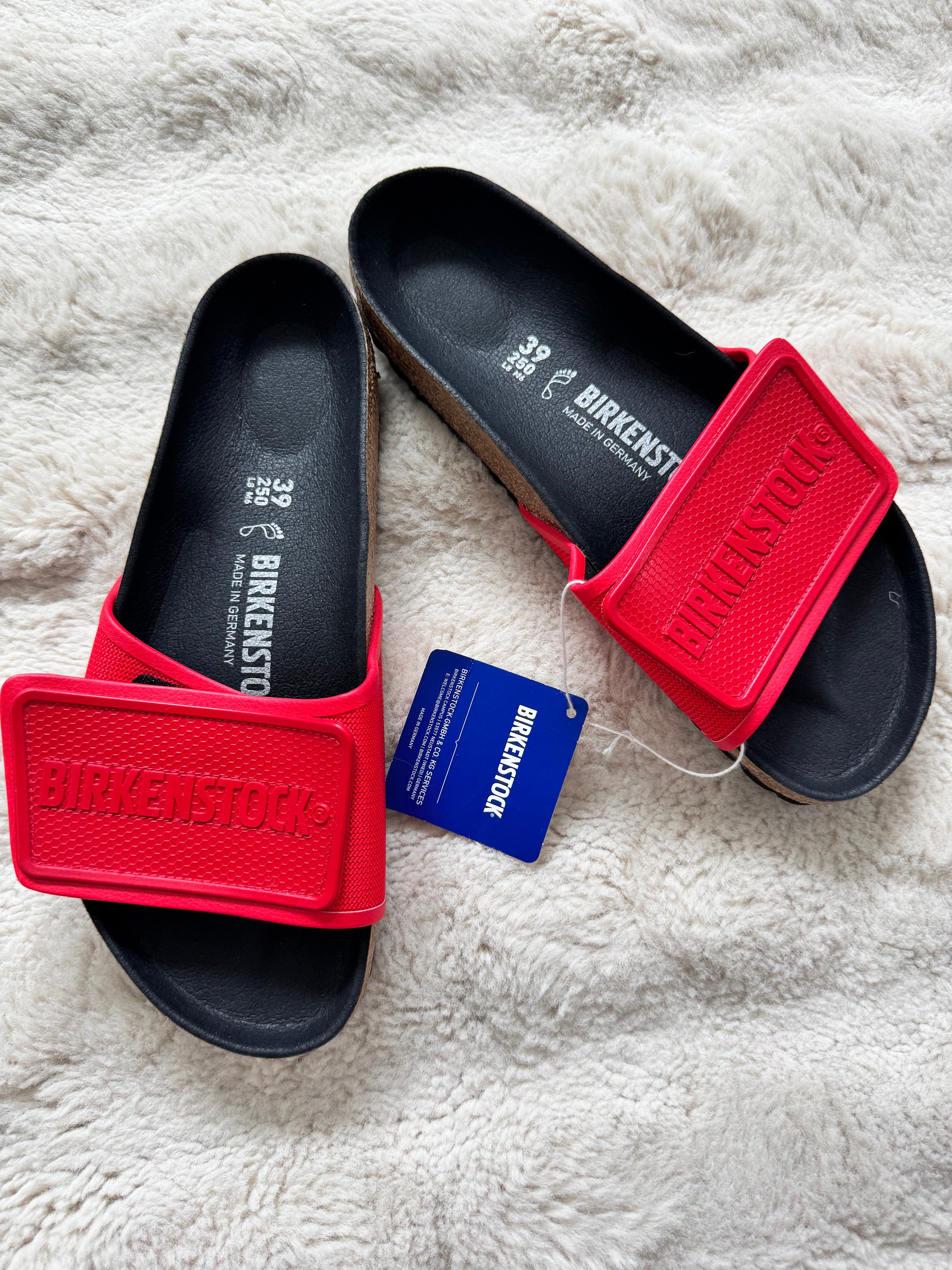 Red Birkenstock Sandals