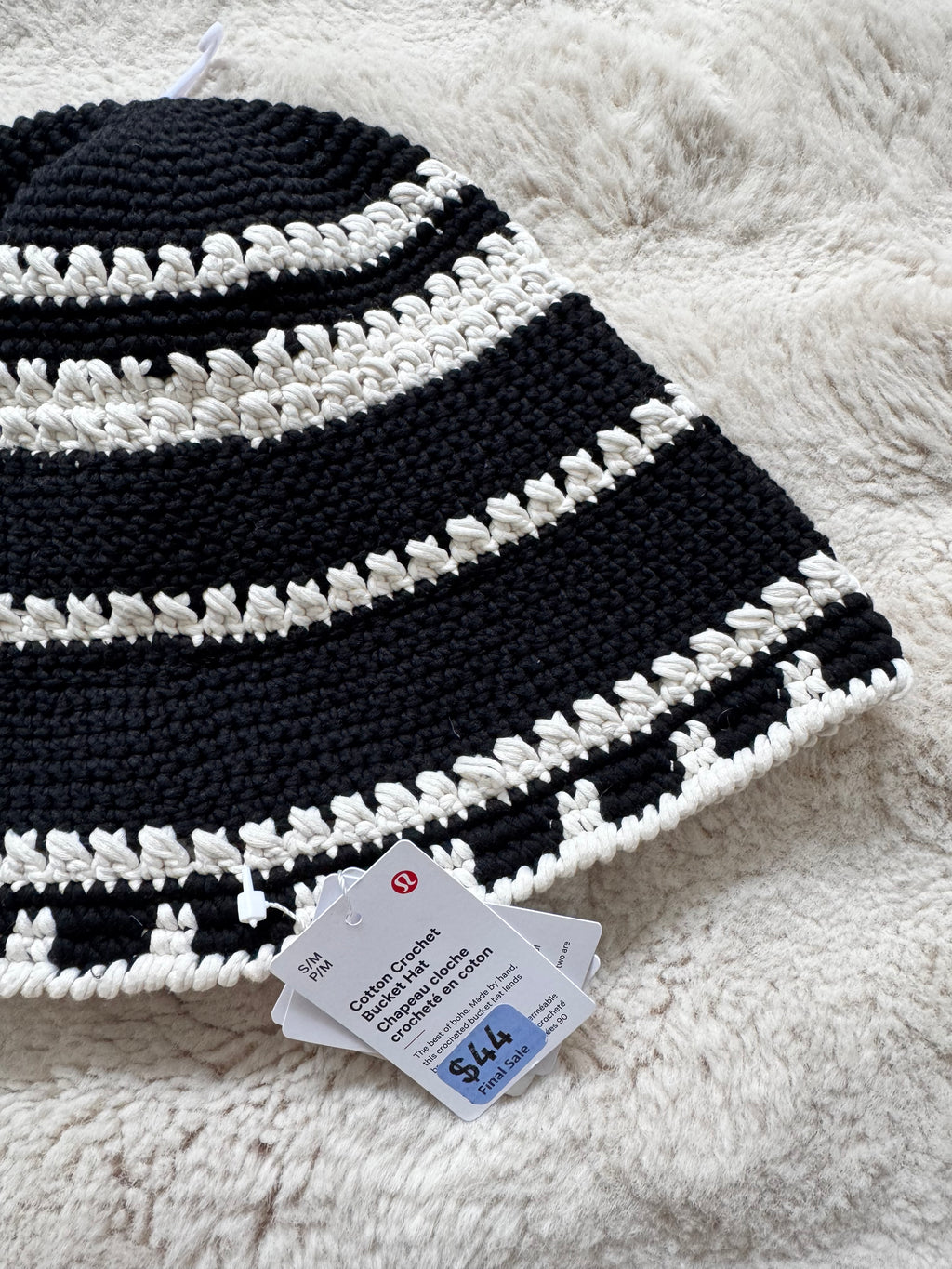 Lulu Lemon Crochet Bucket Hat