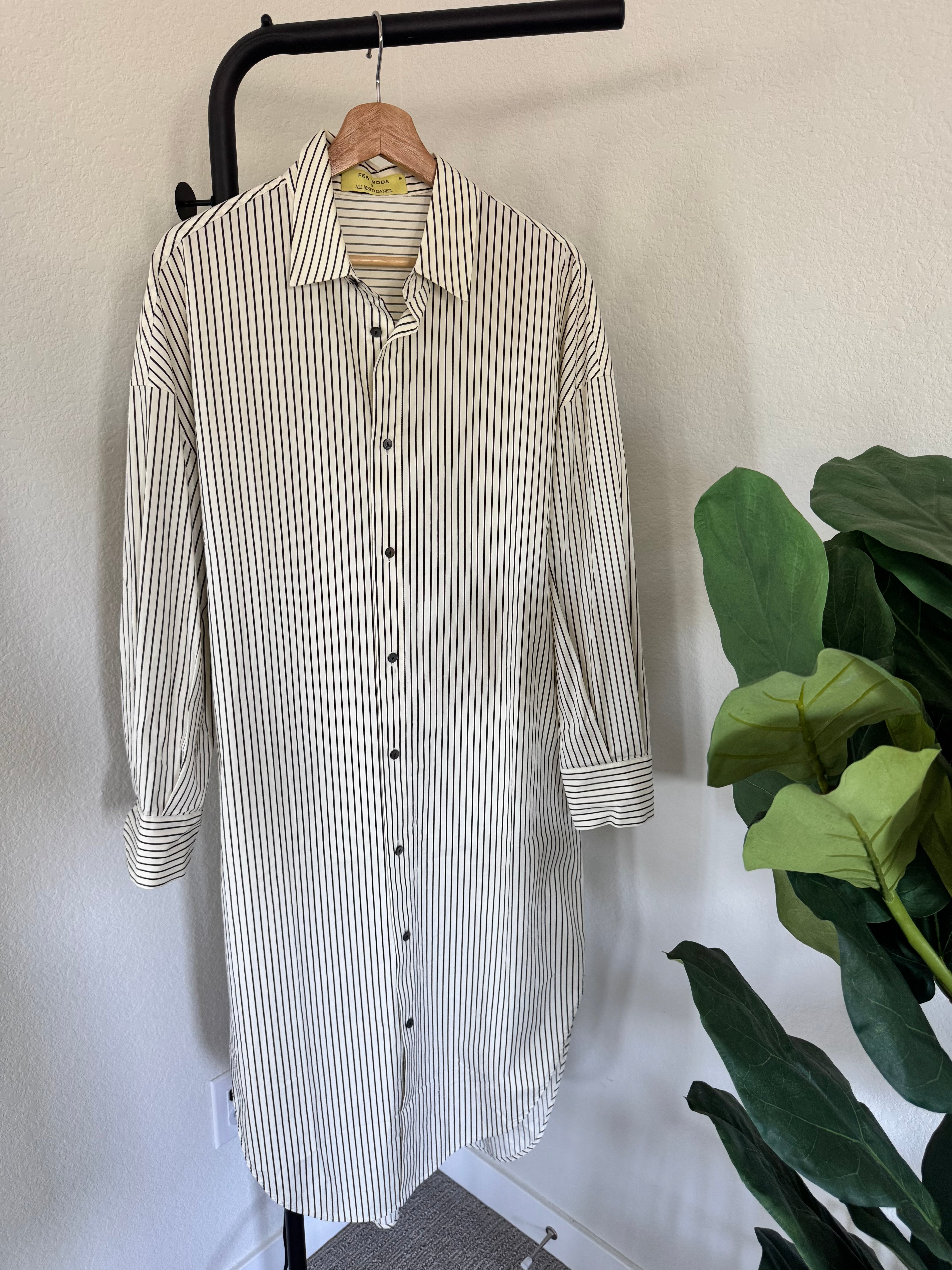 Few Moda Maxi Button Up Shirt Dress