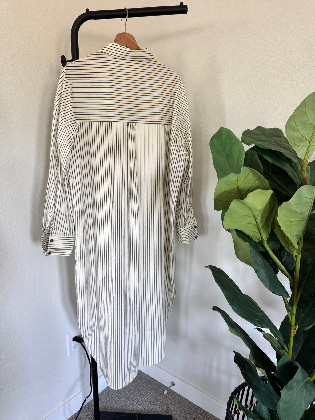 Few Moda Maxi Button Up Shirt Dress