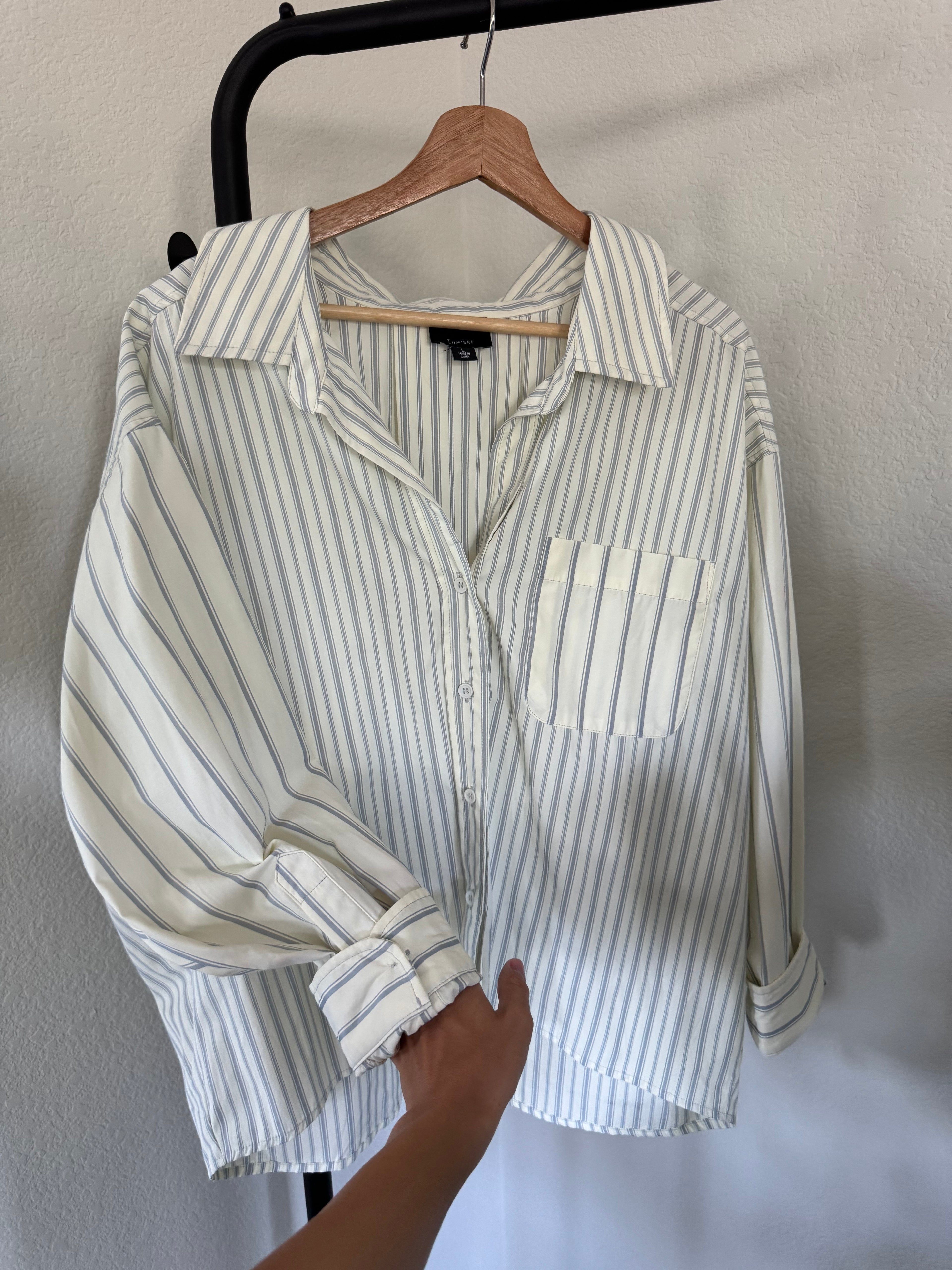 Lumiere Oversized Button Up