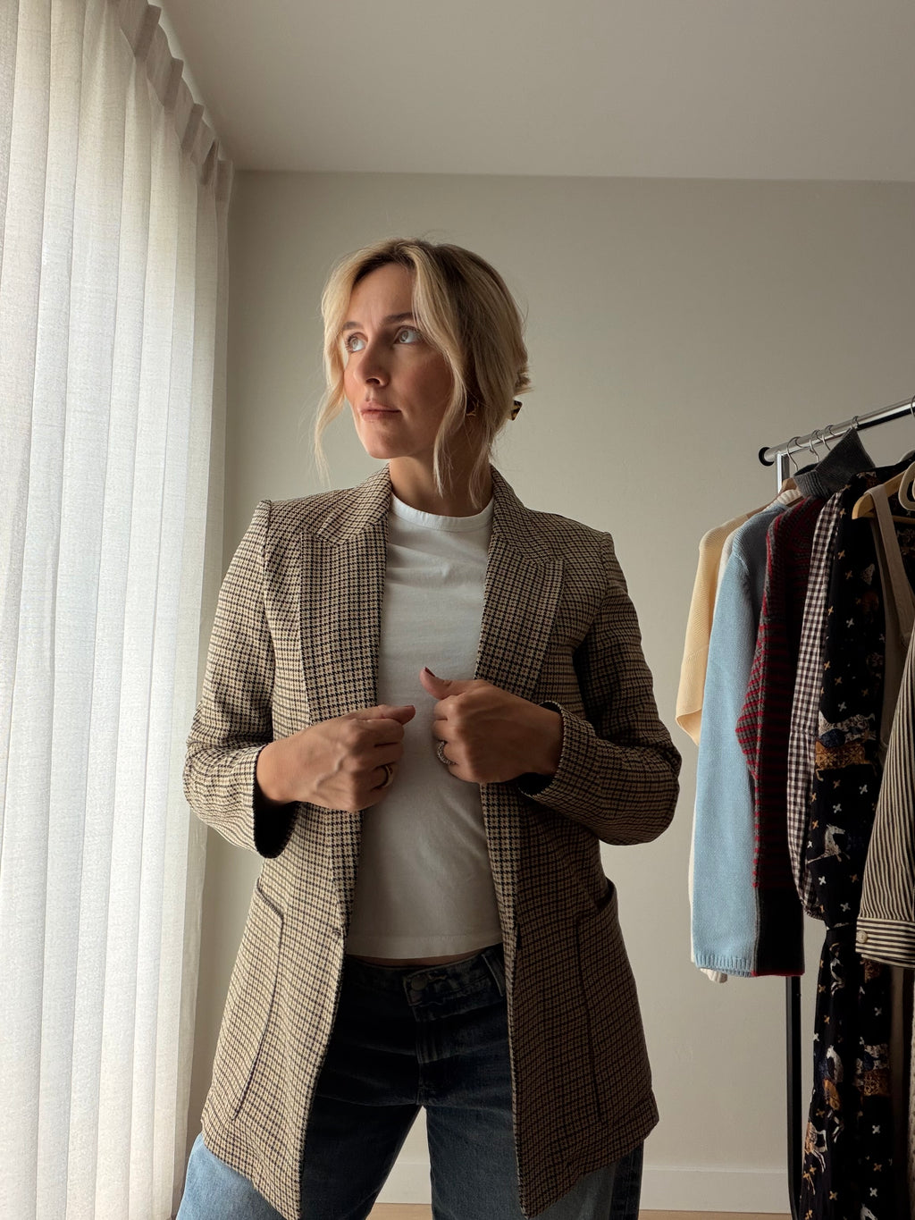 Houndstooth Blazer