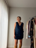 Faherty Azure Denim Minidress