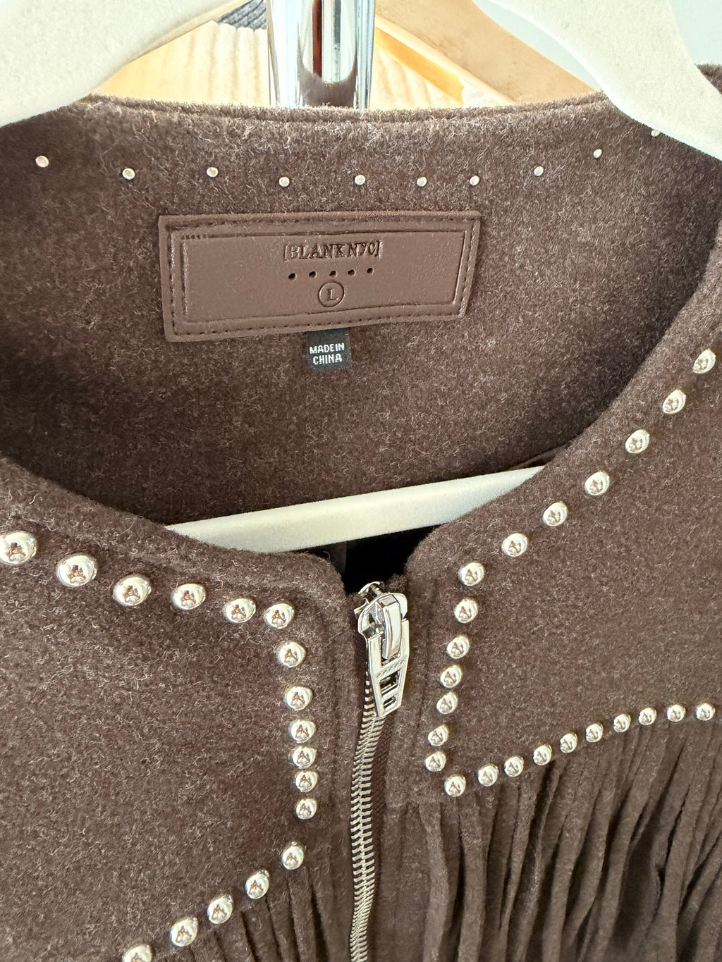 BLANKNYC Fringe Benefits Jacket