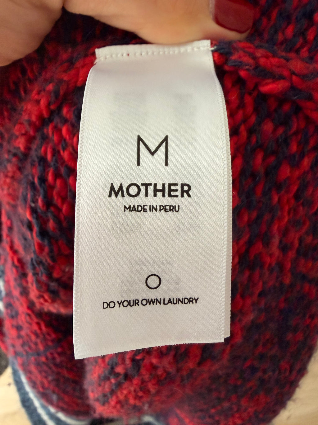 MOTHER The Long Drop Raglan Back Talk Cardigan