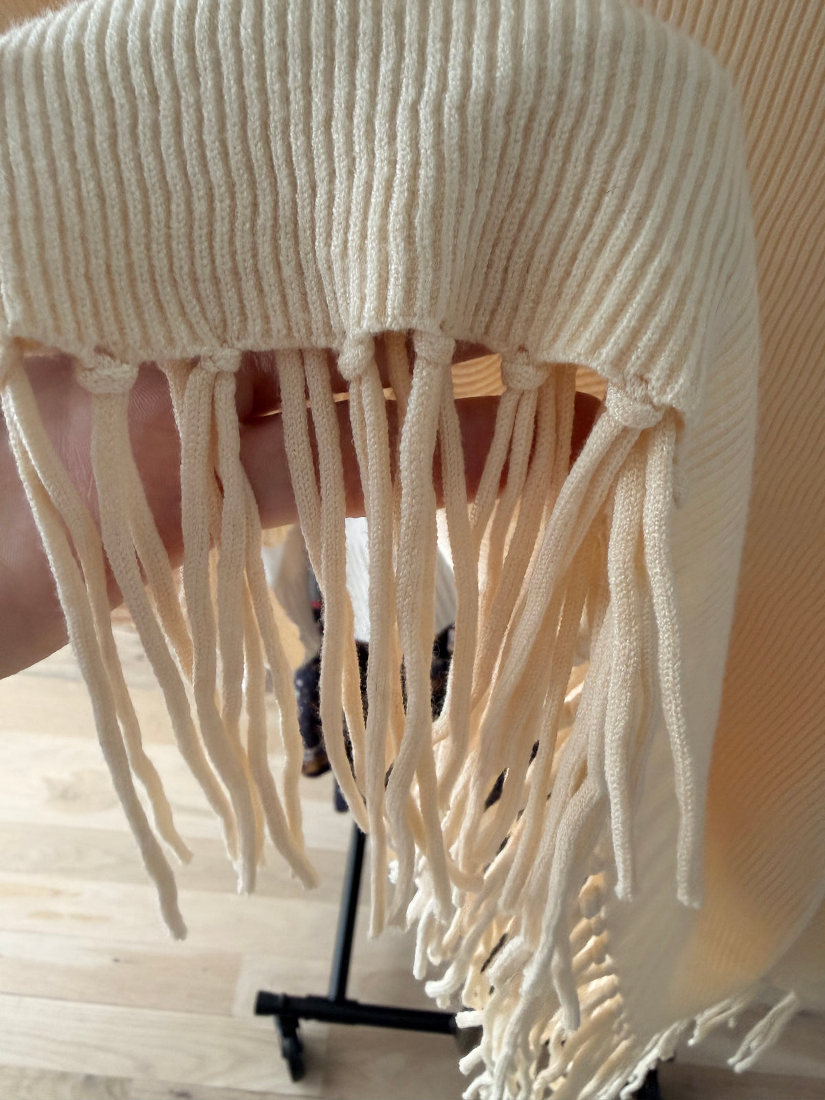 Splendid x @Cellajaneblog Short Sleeve Fringe Sweater