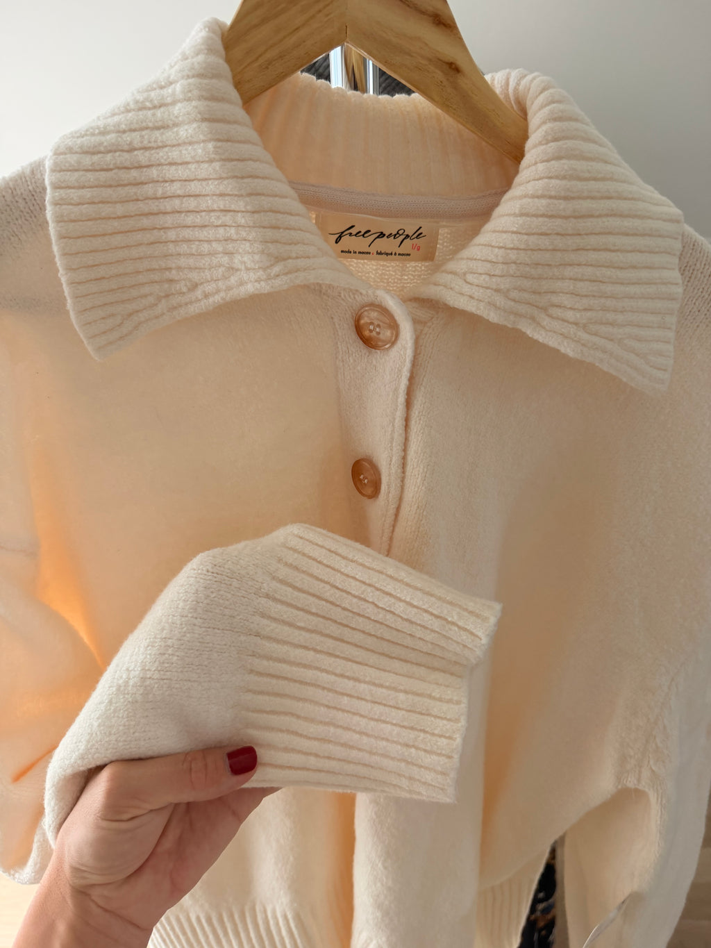 NWT Free People Trading Up Polo Sweater