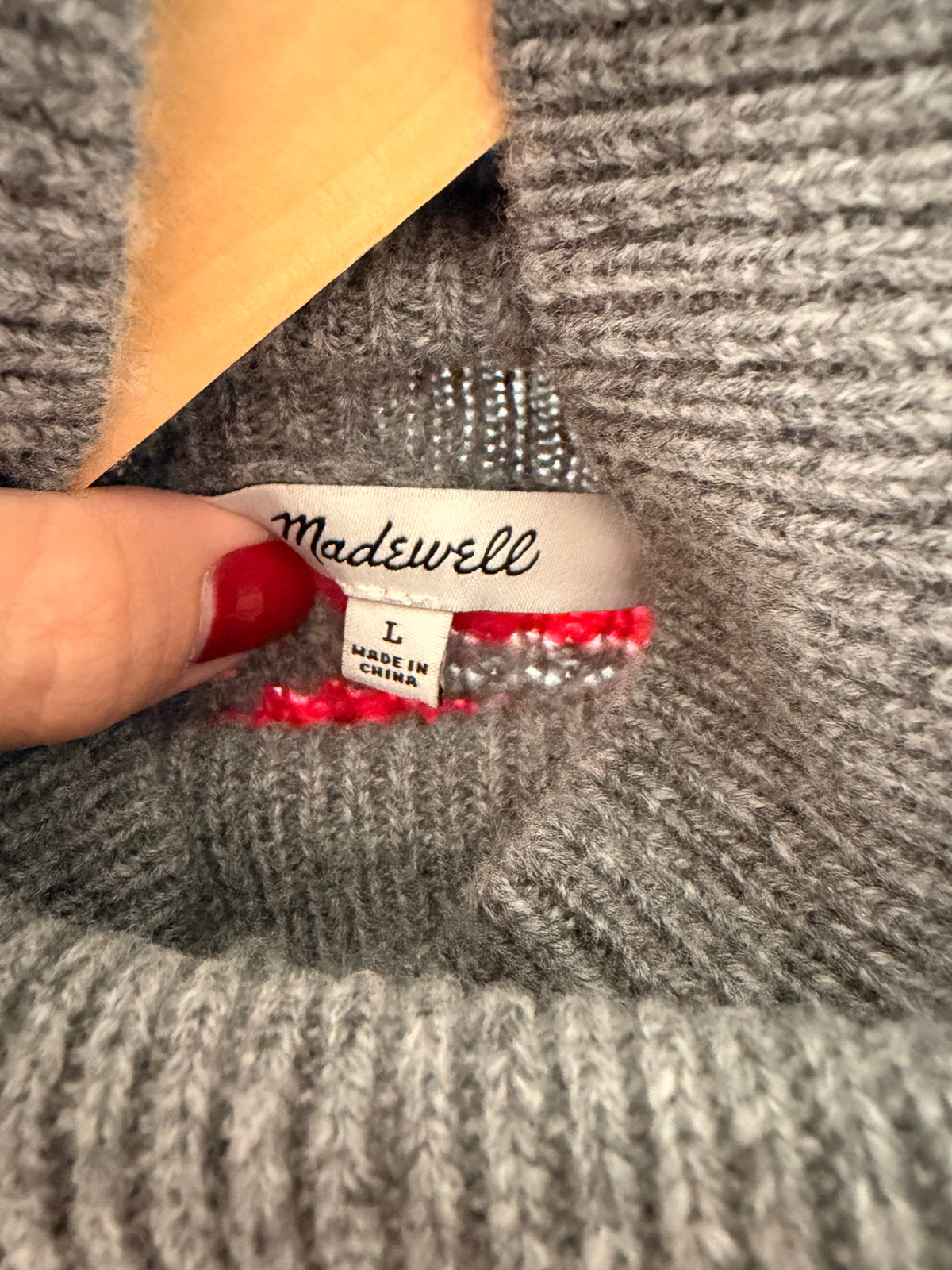 Madewell Wool Waffle-Knit Sweater