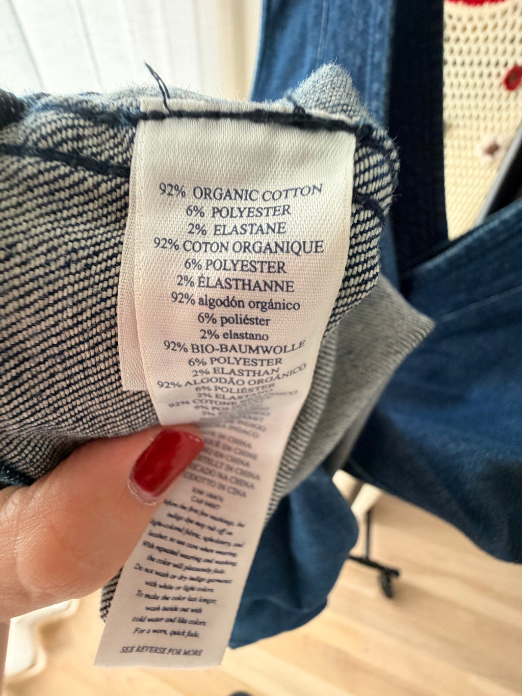 Faherty Azure Denim Minidress