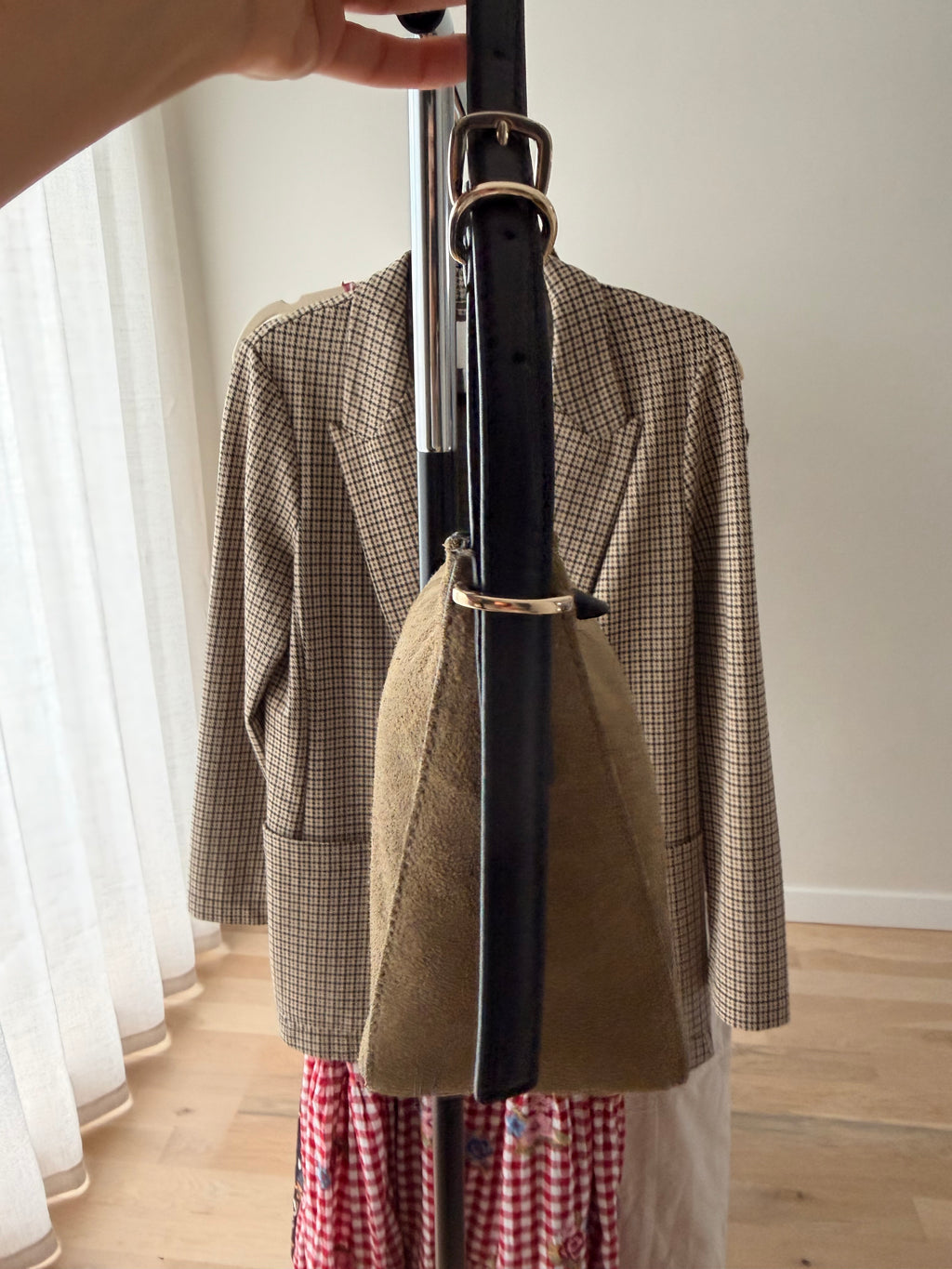 NWT Madewell The Keeper Suede Shoulder Bag