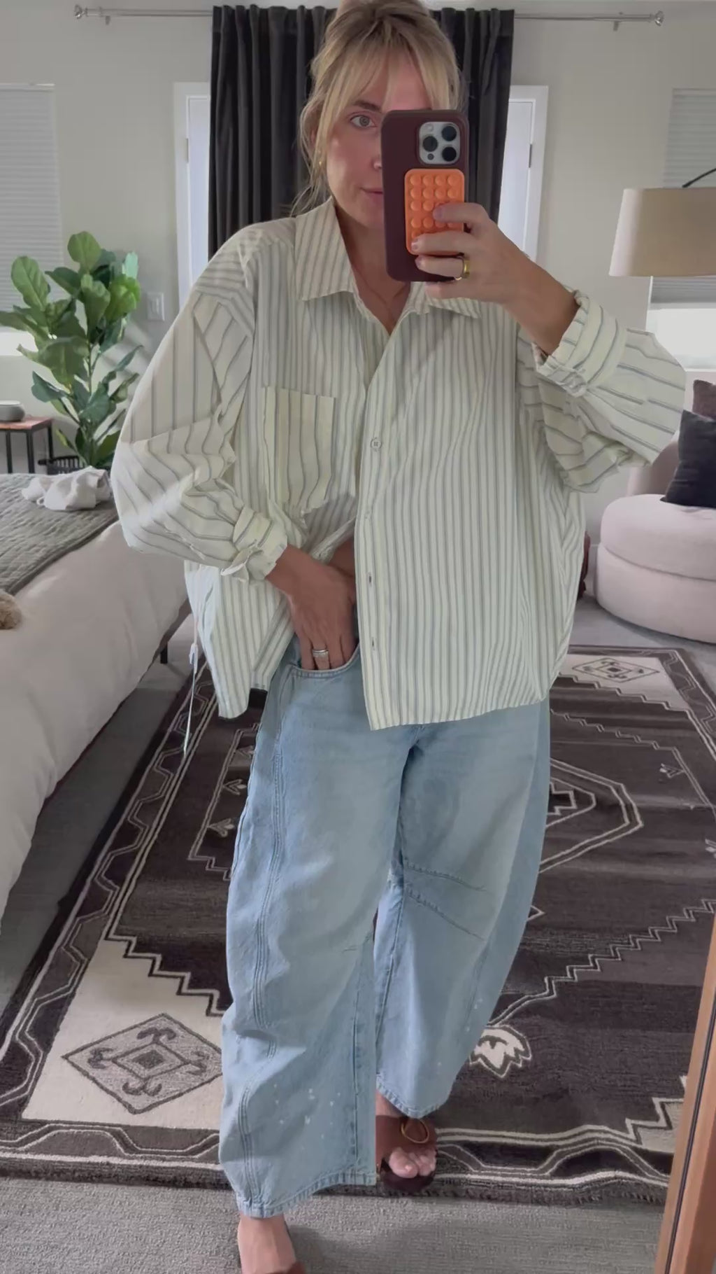 Lumiere Oversized Button Up