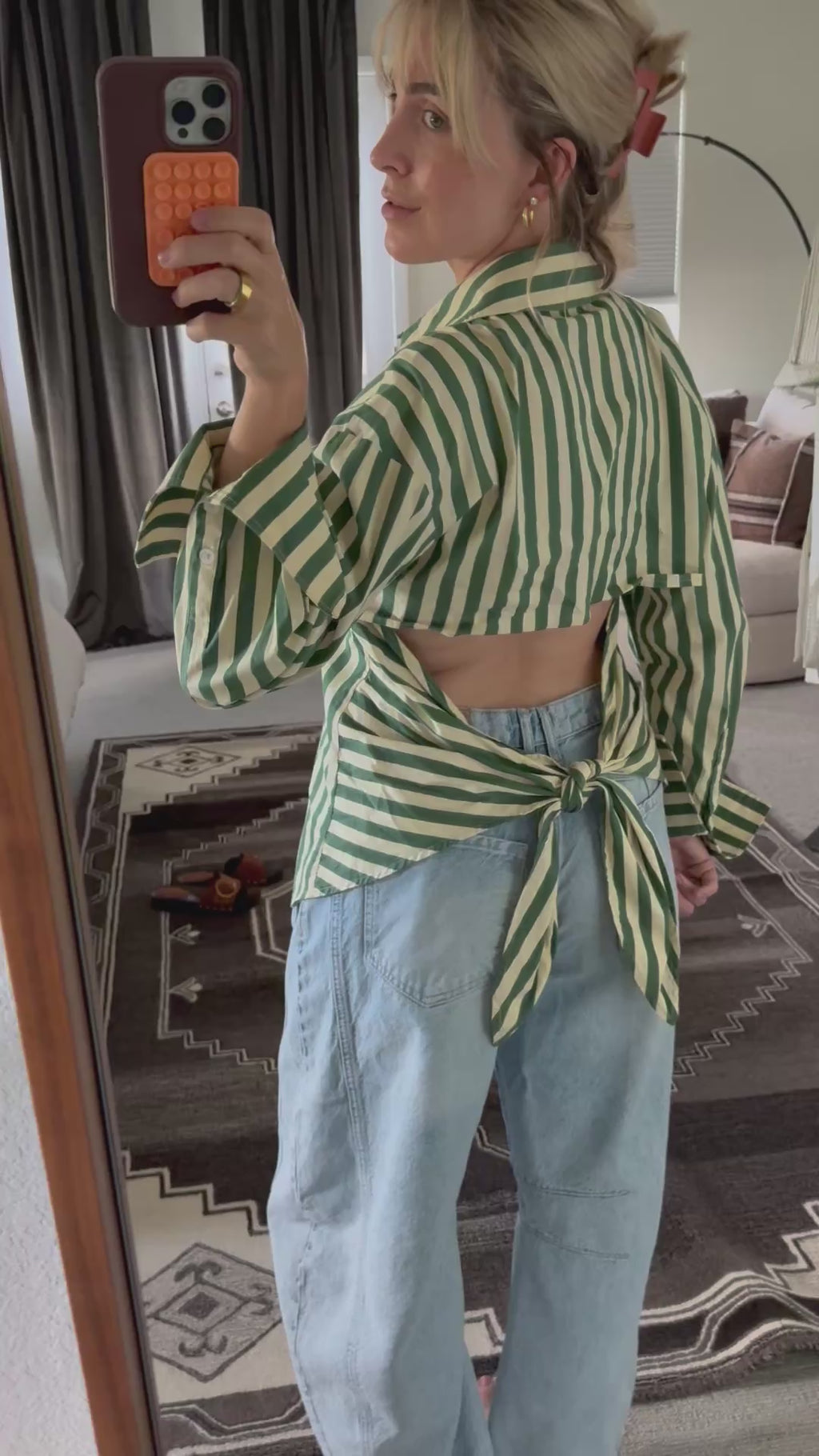 Simon Miller Open Back Button Down