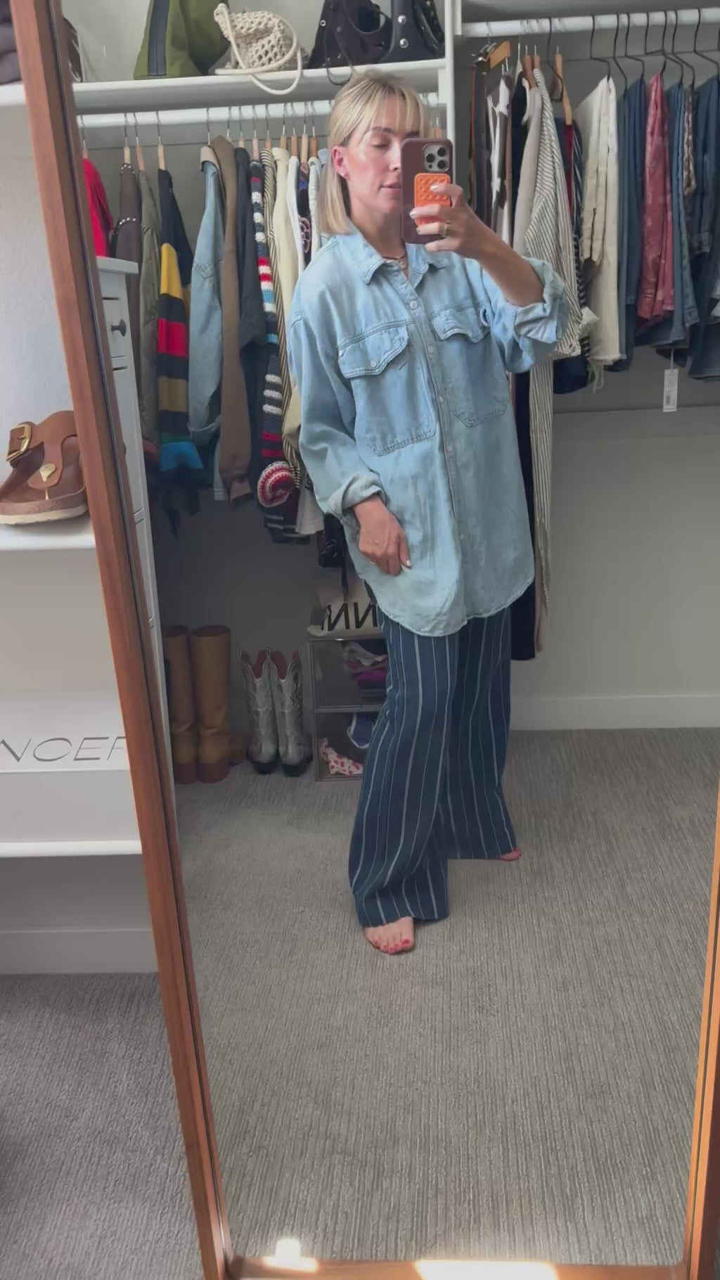 MOTHER denim shirt