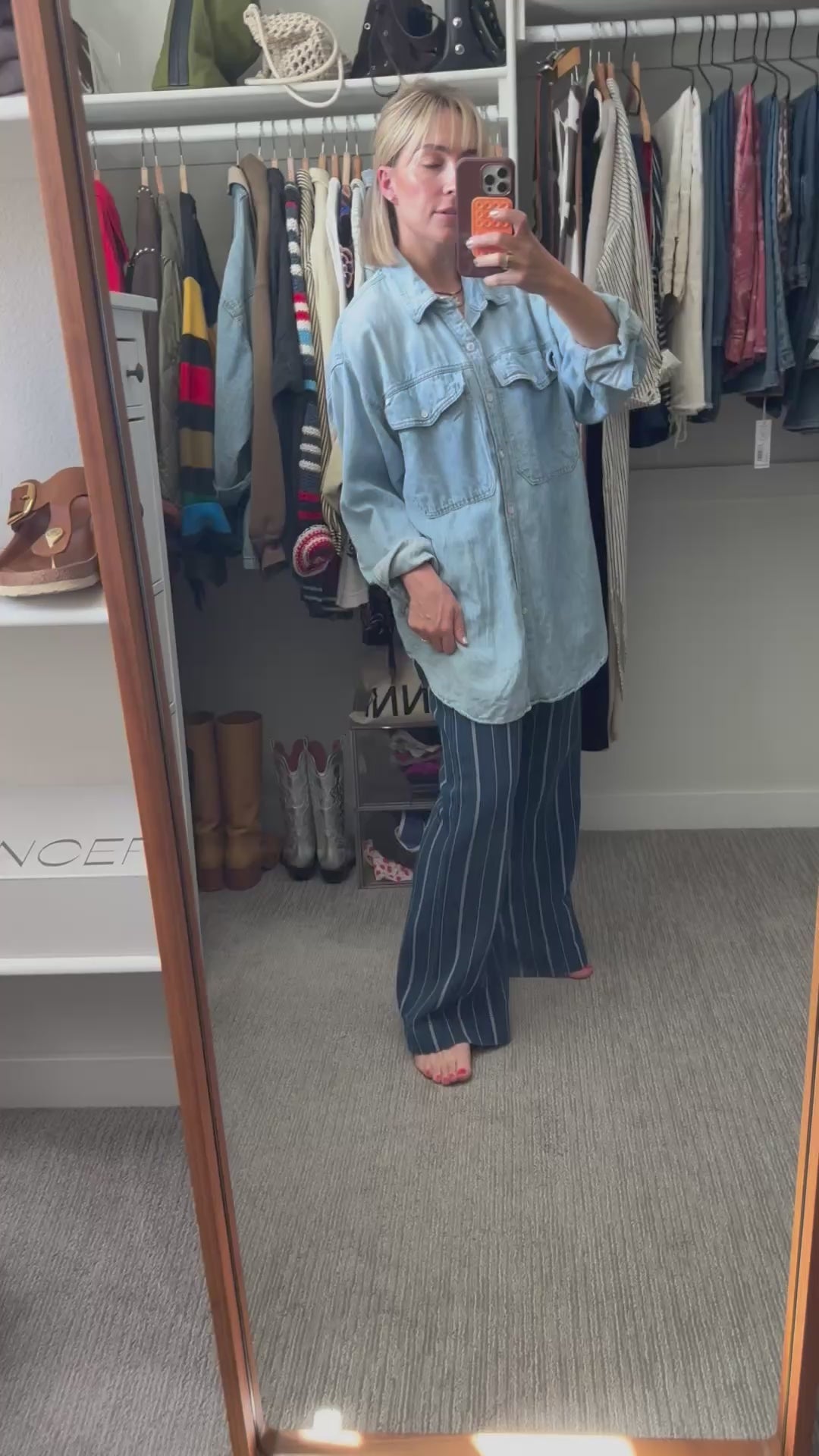 MOTHER denim shirt