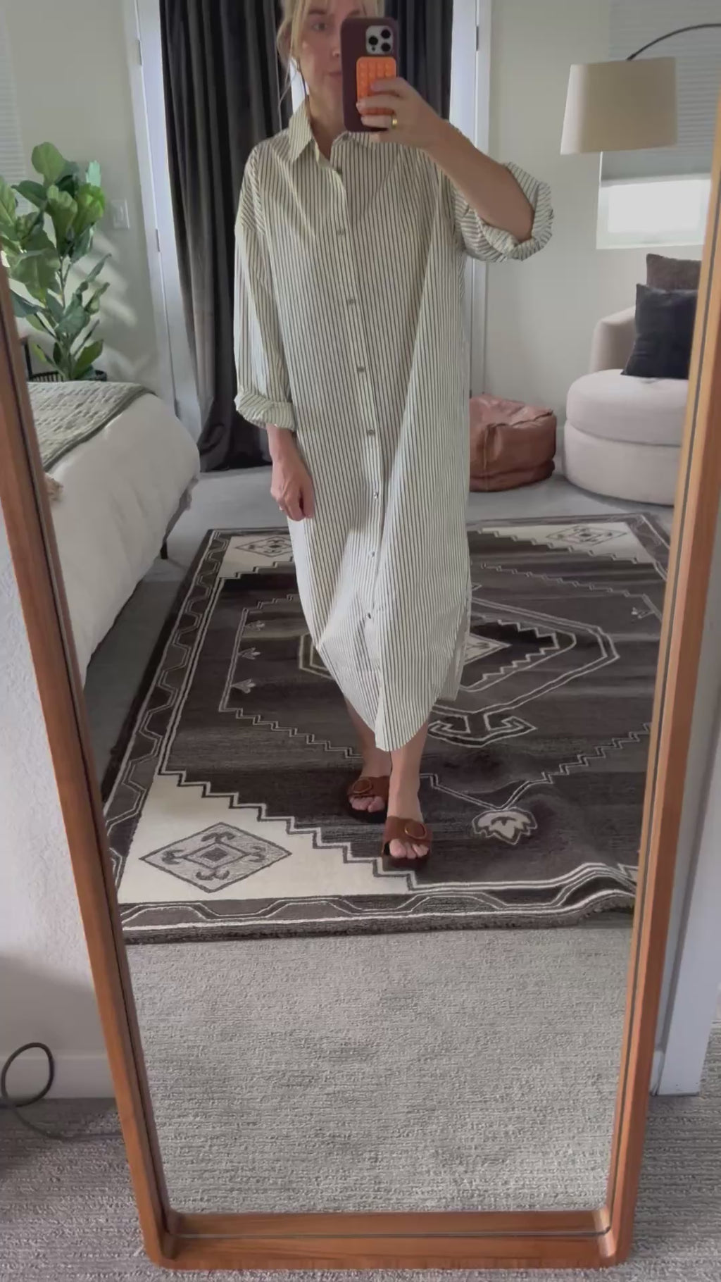 Few Moda Maxi Button Up Shirt Dress
